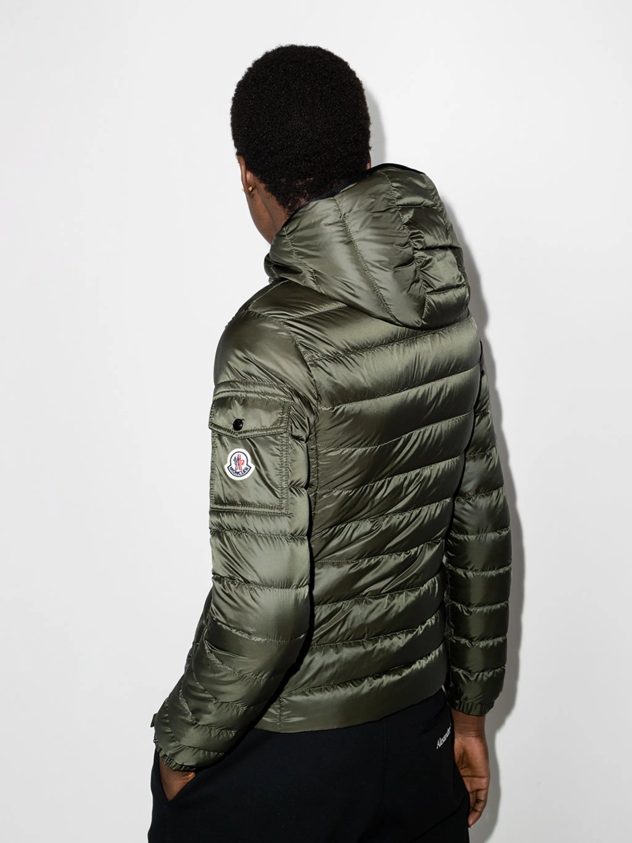 logo-patch padded jacket