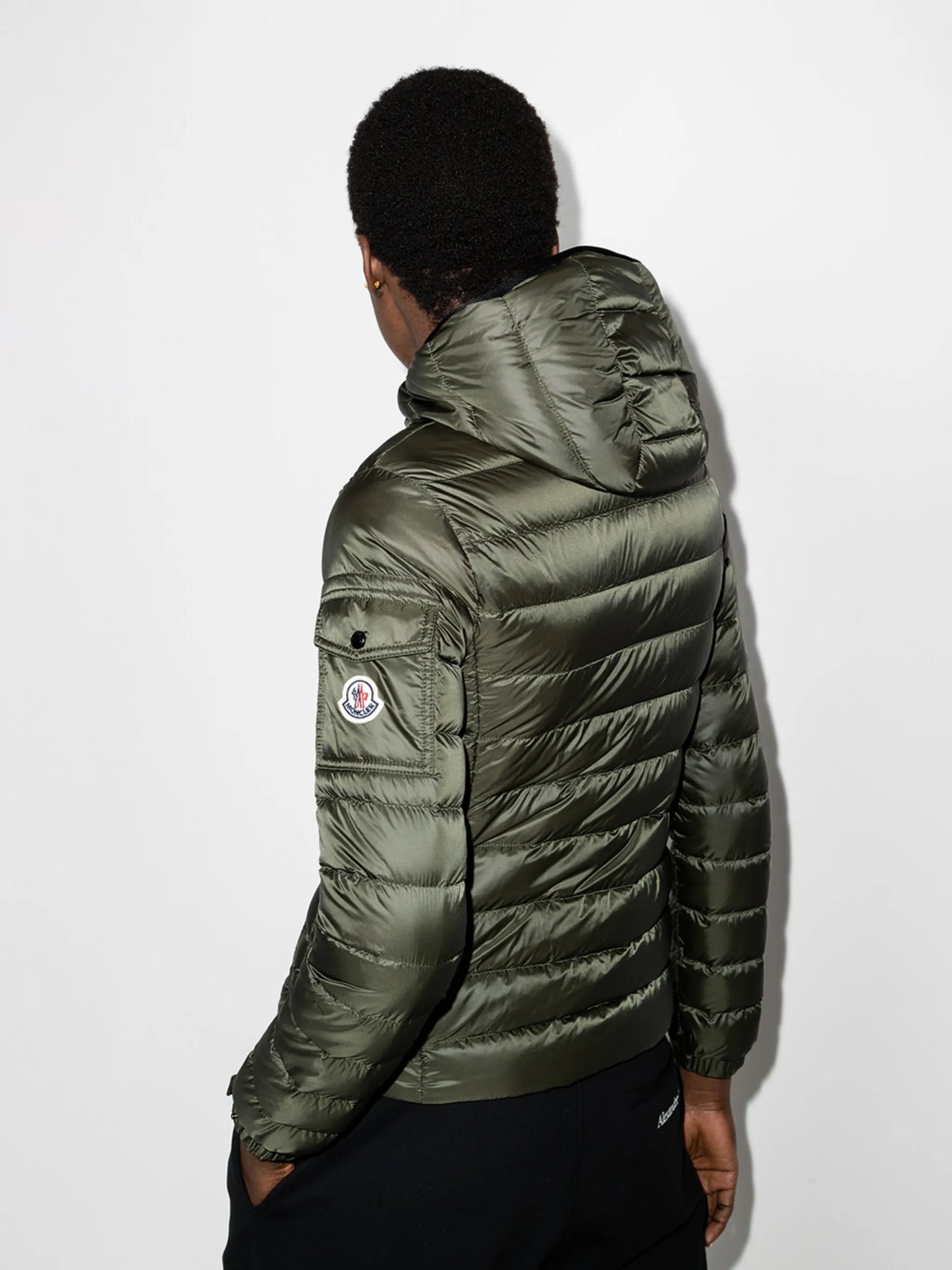 logo-patch padded jacket