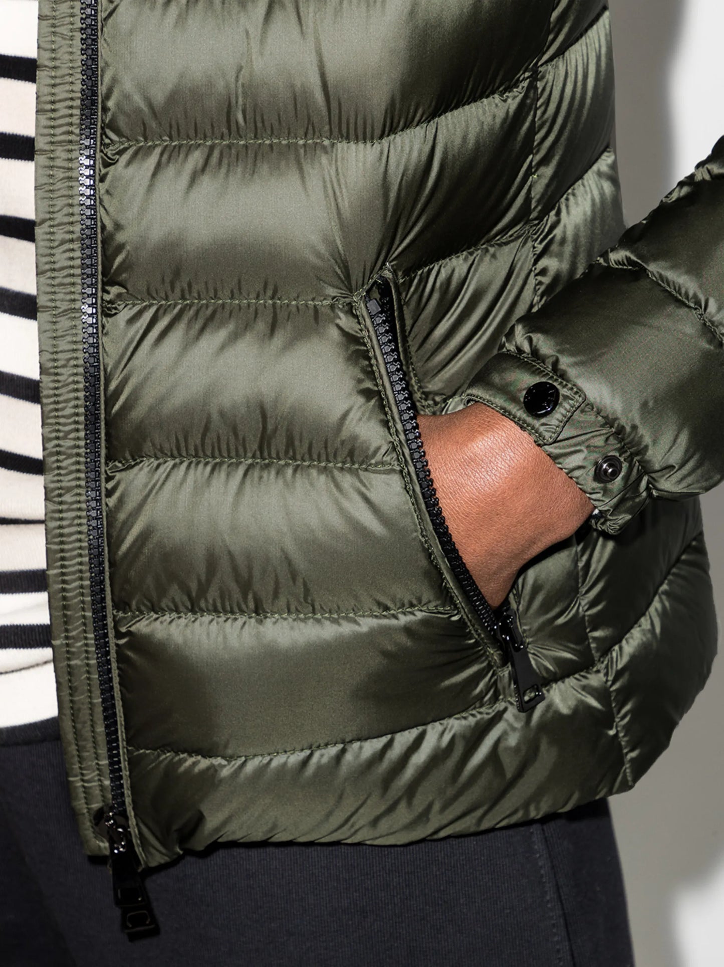 logo-patch padded jacket