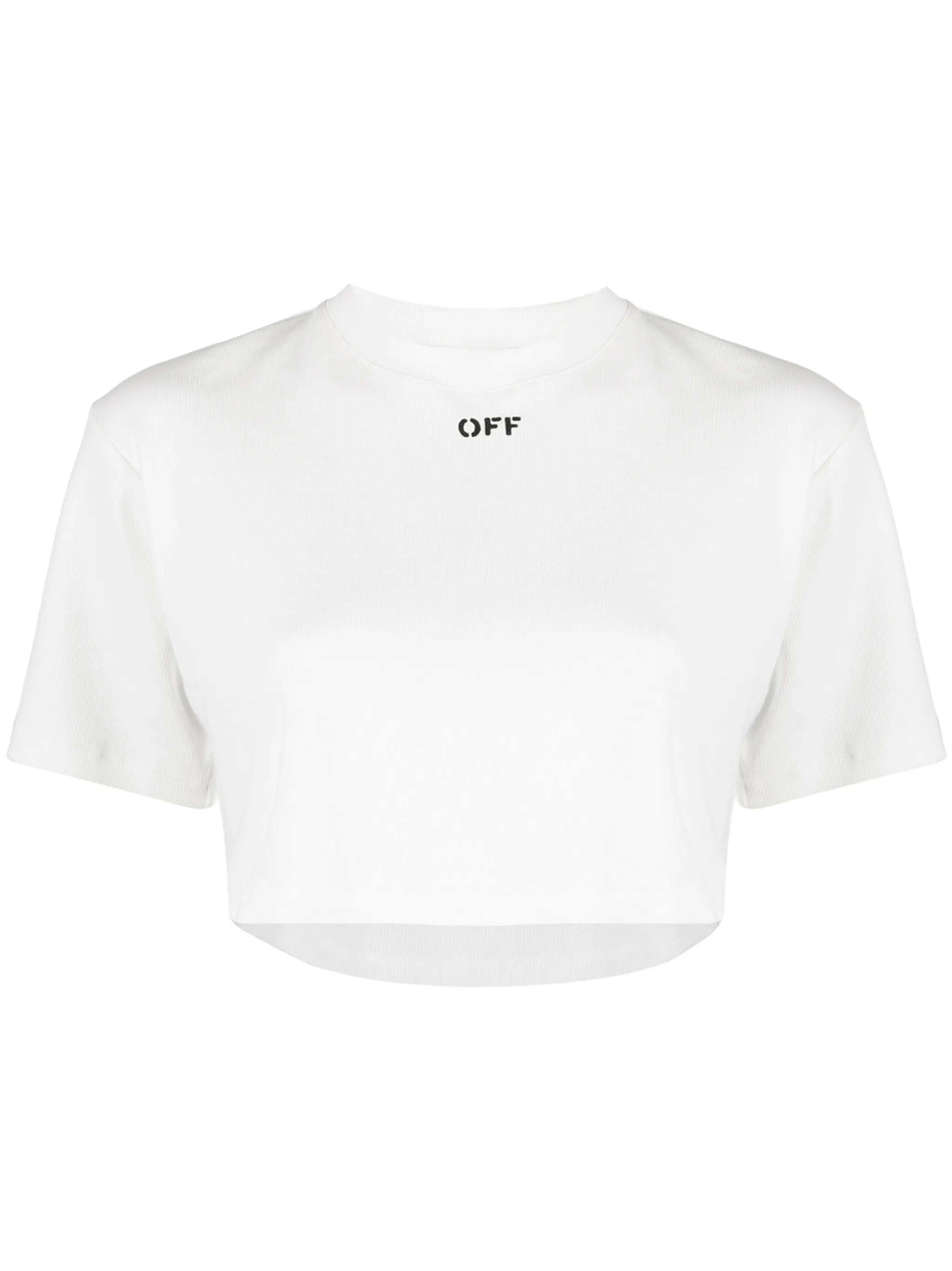 cropped short-sleeve T-shirt
