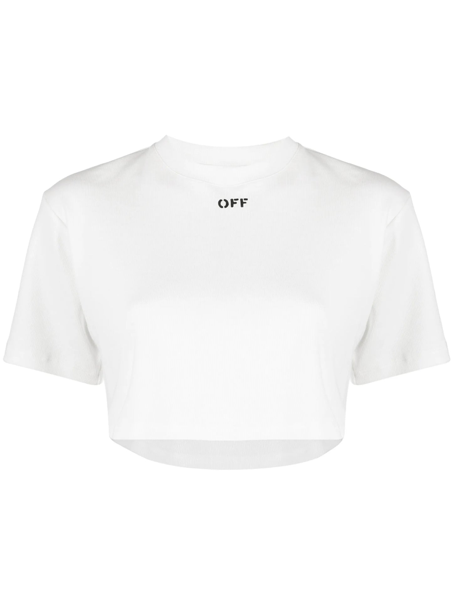 cropped short-sleeve T-shirt