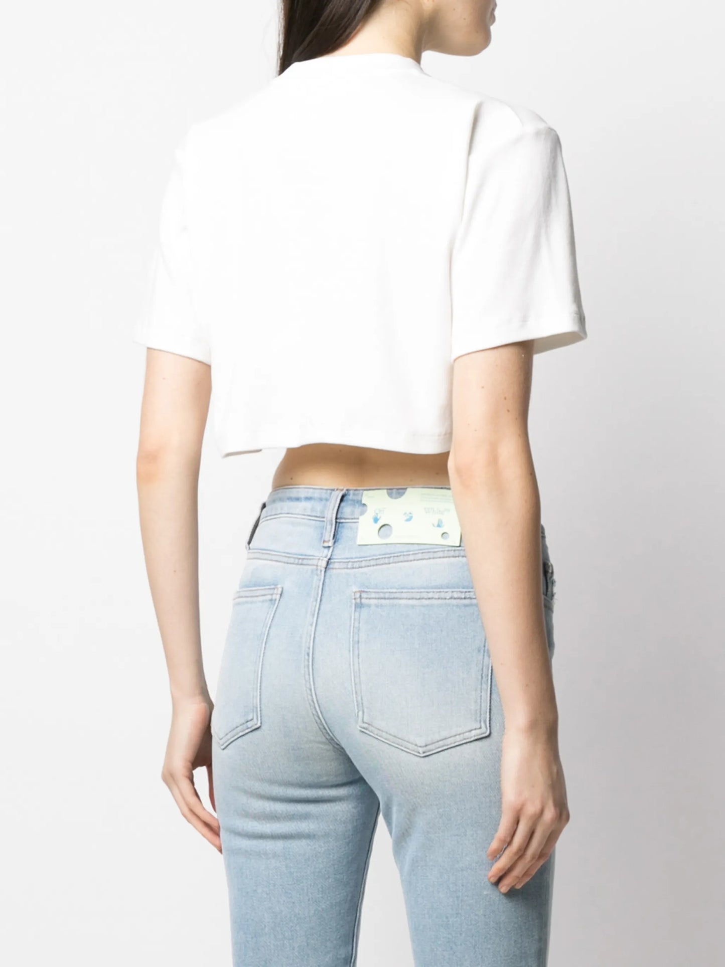 cropped short-sleeve T-shirt