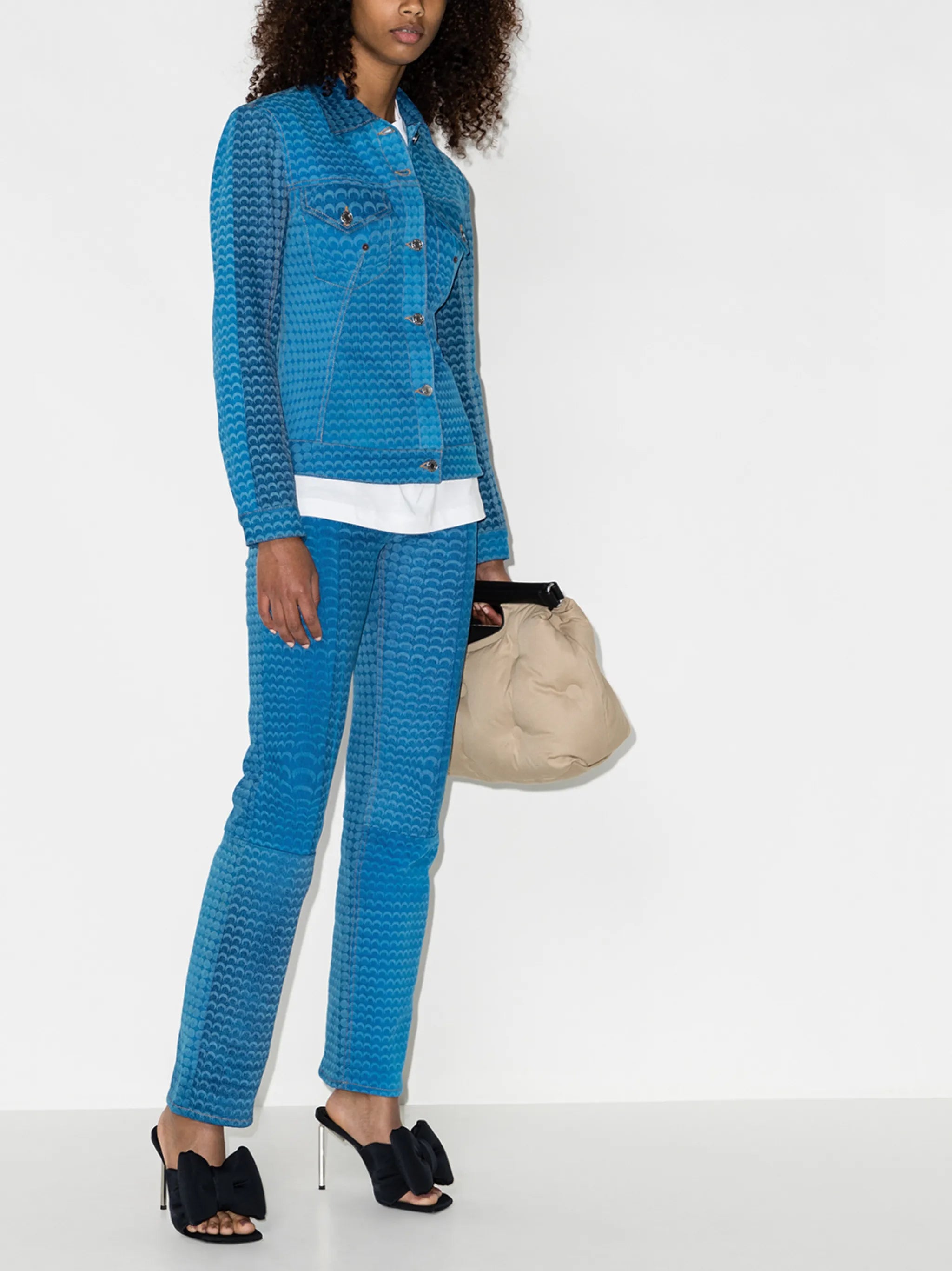Moonfish button-up denim jacket