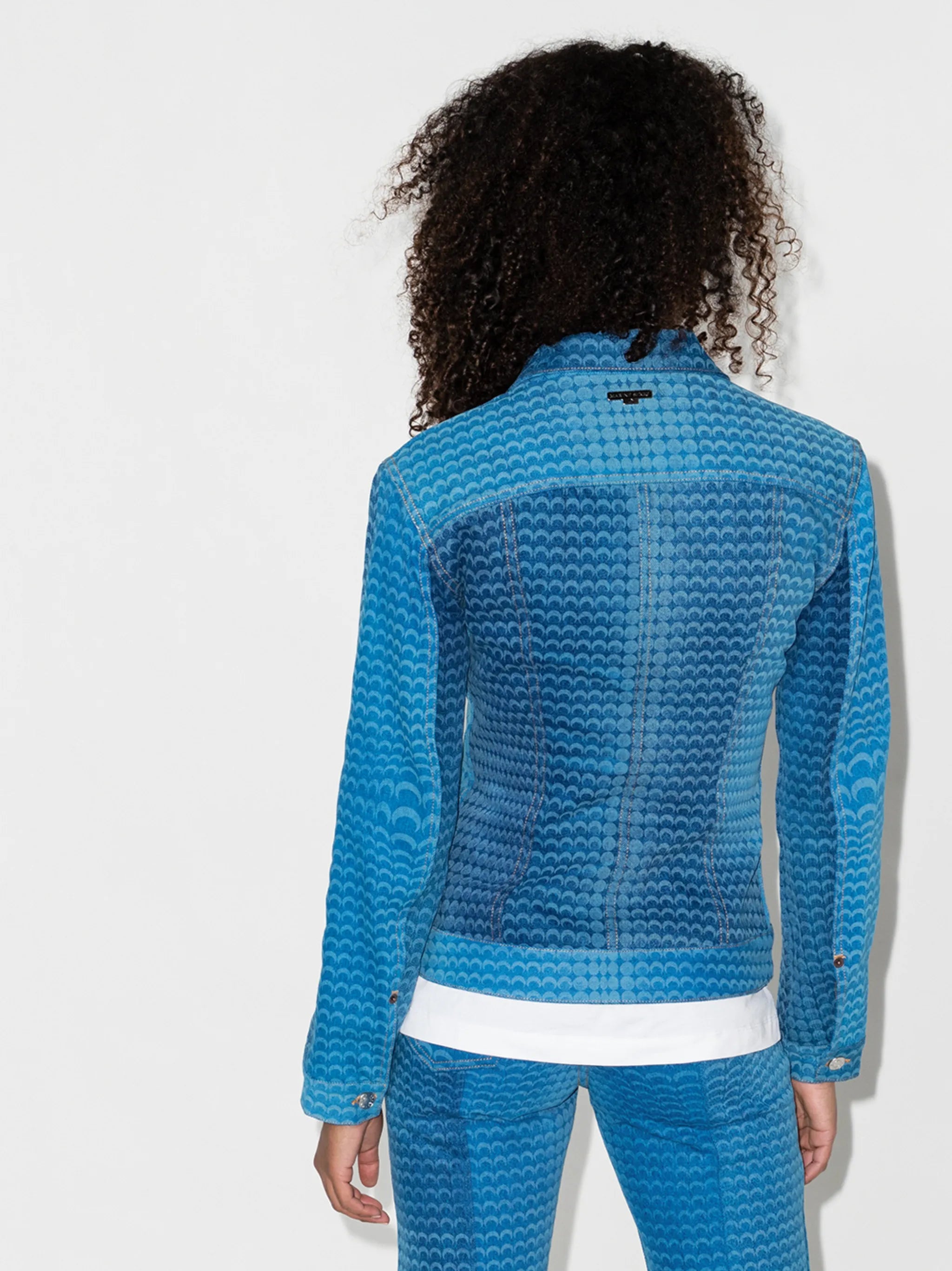 Moonfish button-up denim jacket