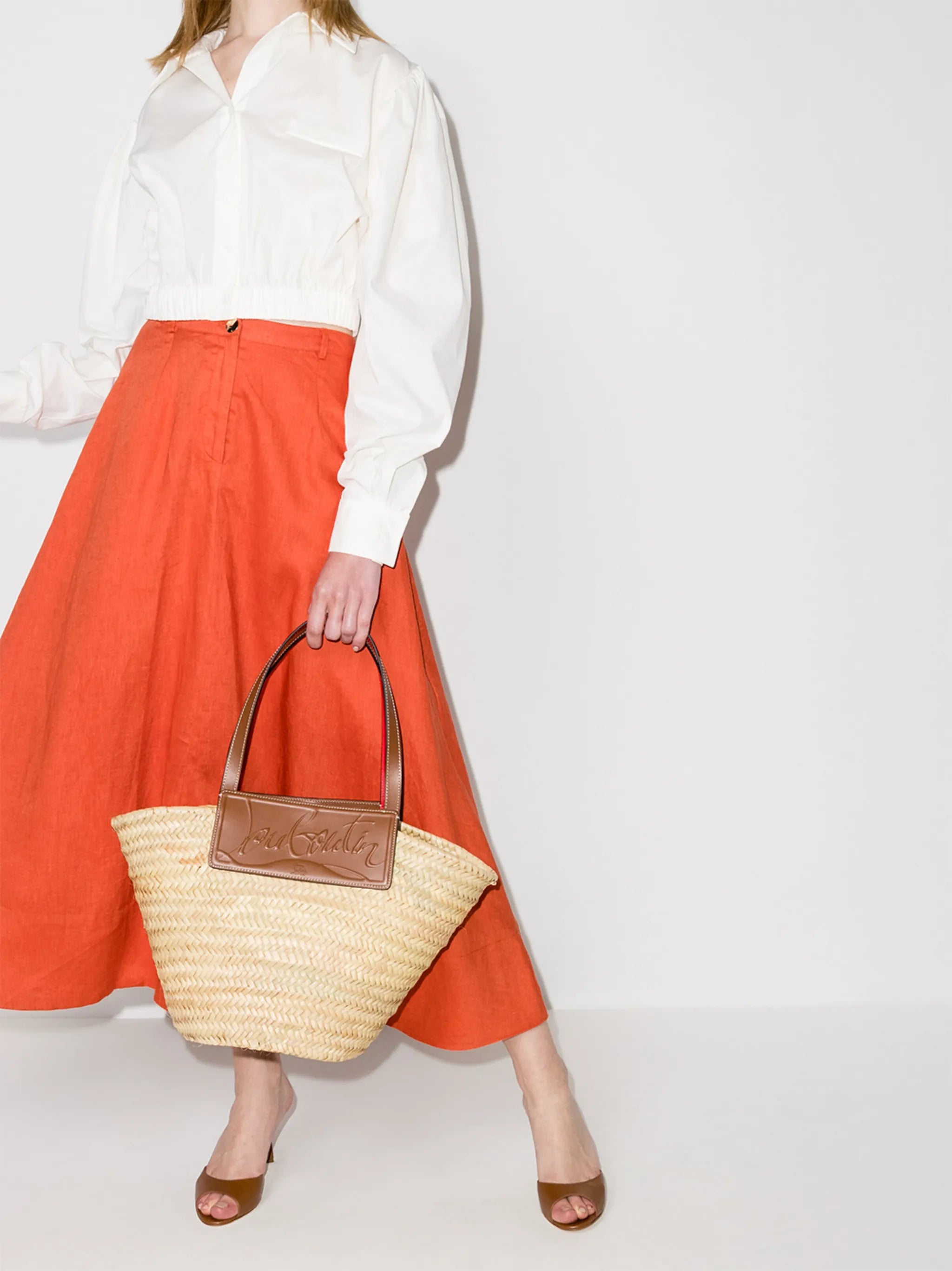 Loubishore raffia tote bag
