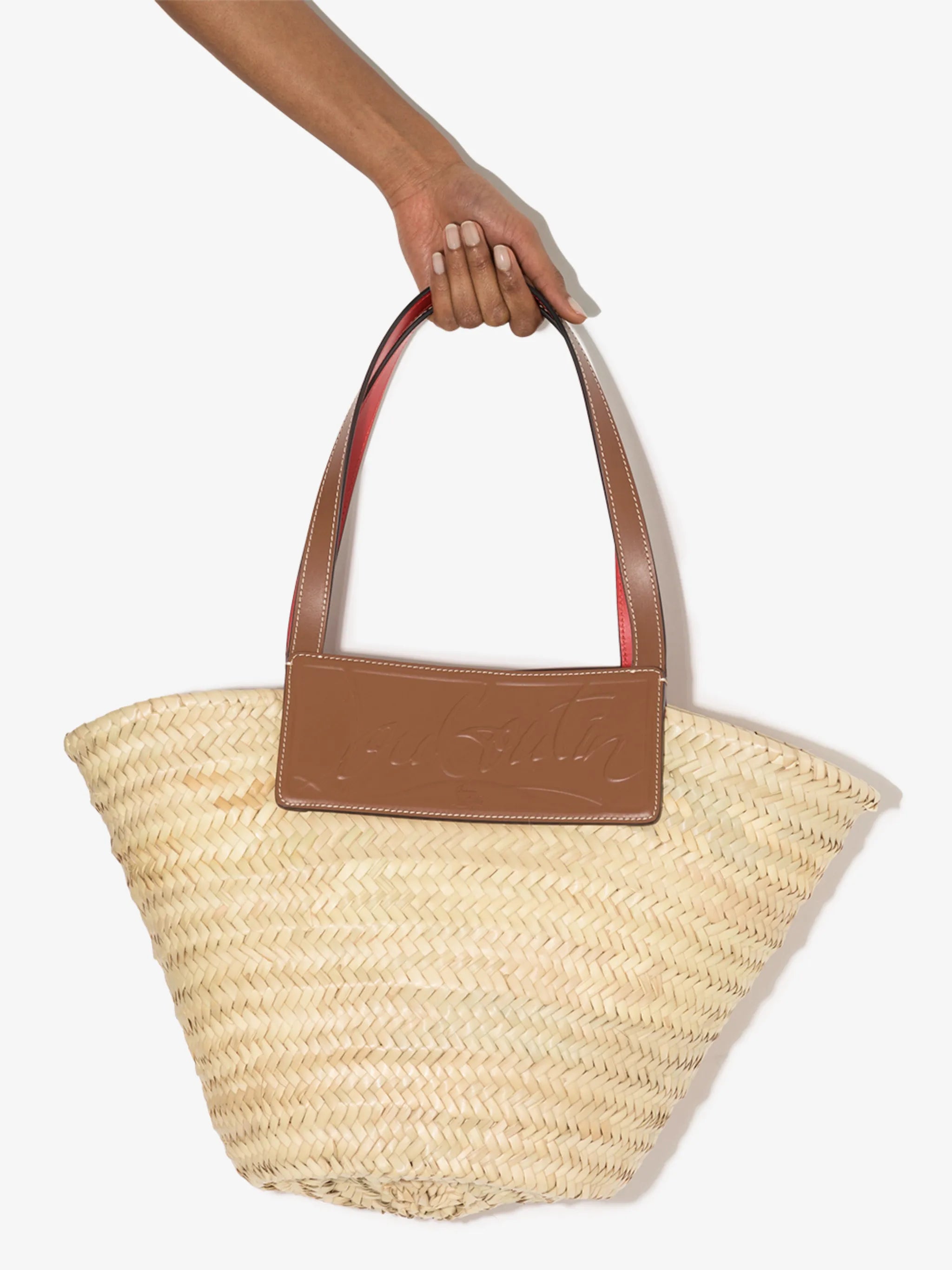 Loubishore raffia tote bag