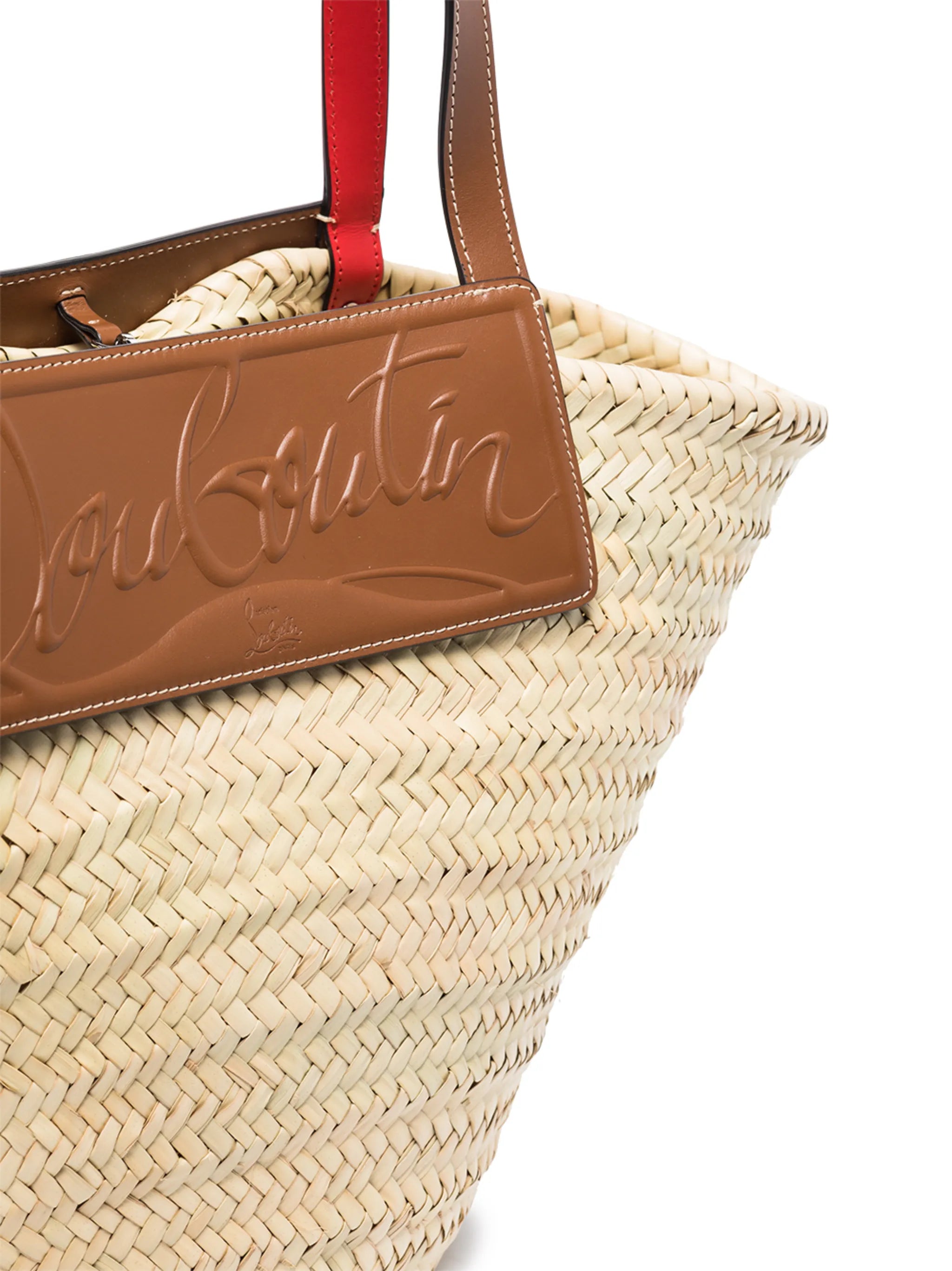 Loubishore raffia tote bag
