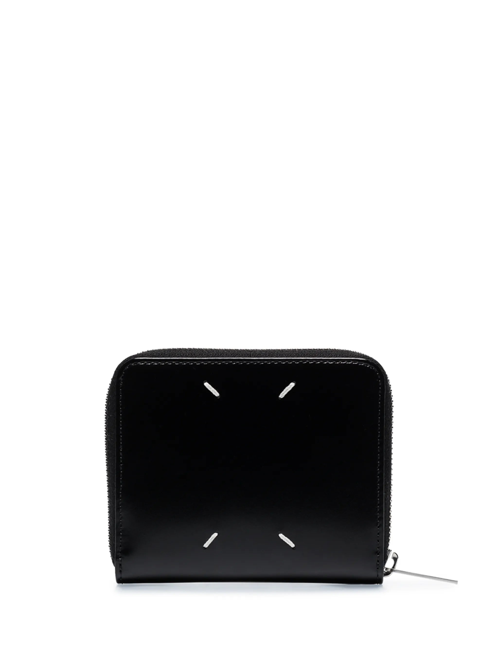 four-stitch zip-around wallet