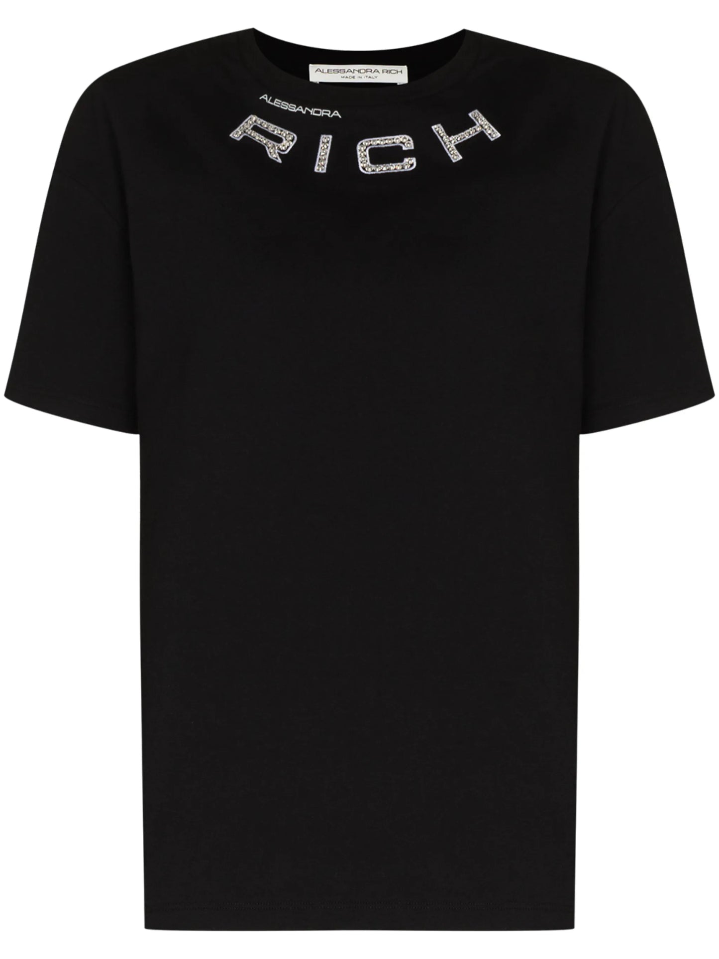 oversized crystal-embellished T-shirt