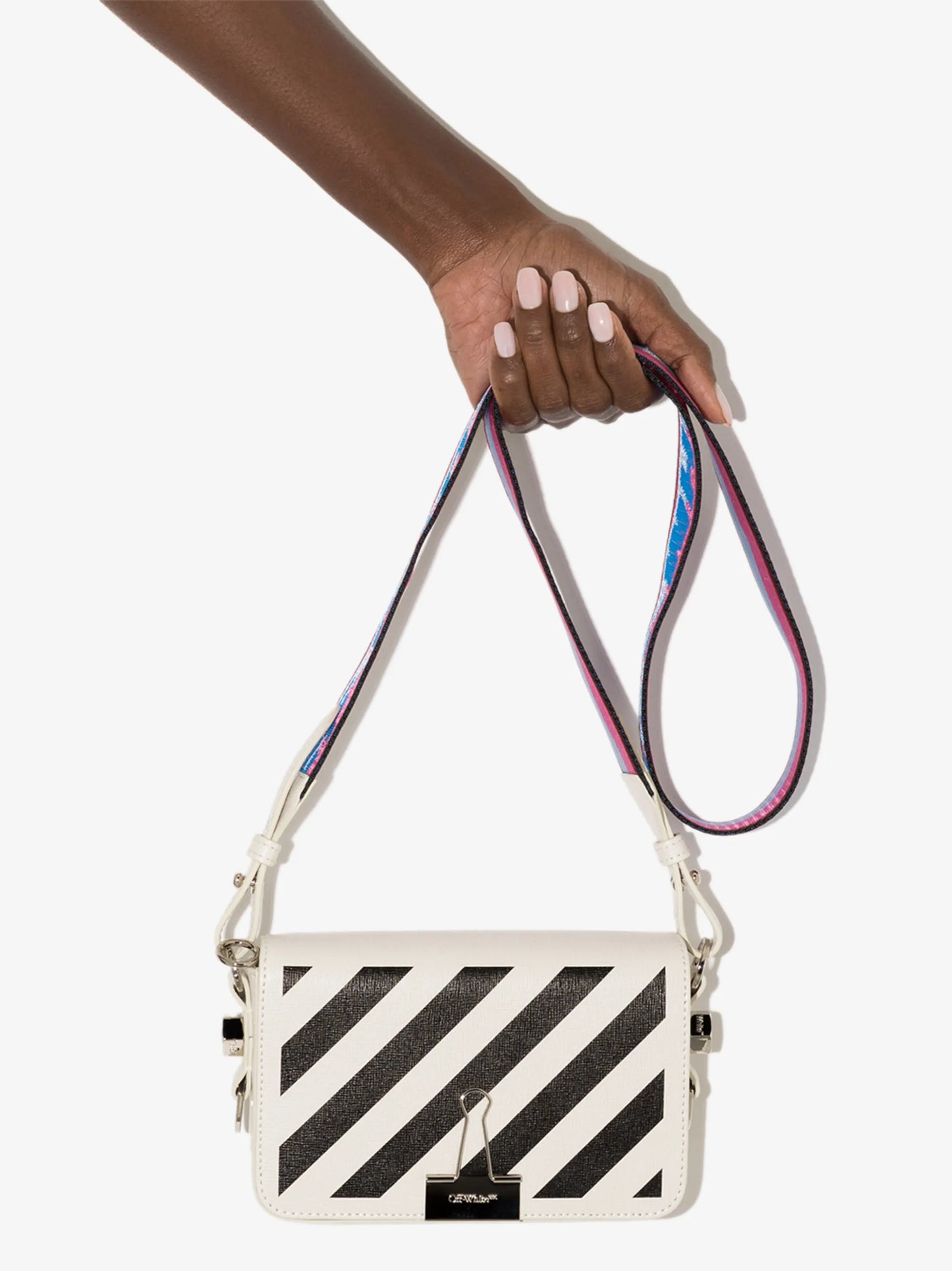 diagonal mini flap bag