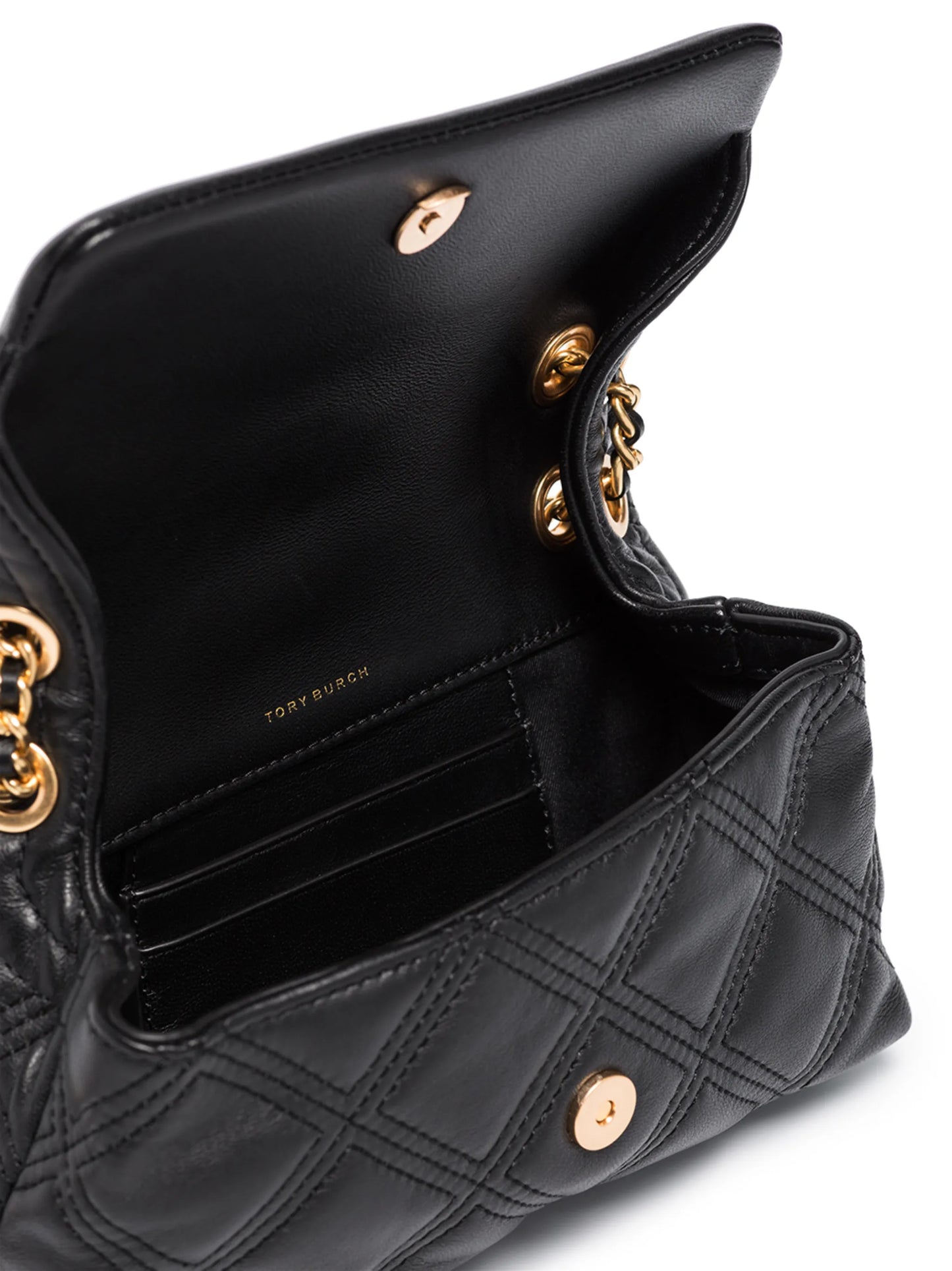 diamond-quilted leather shoulder bag