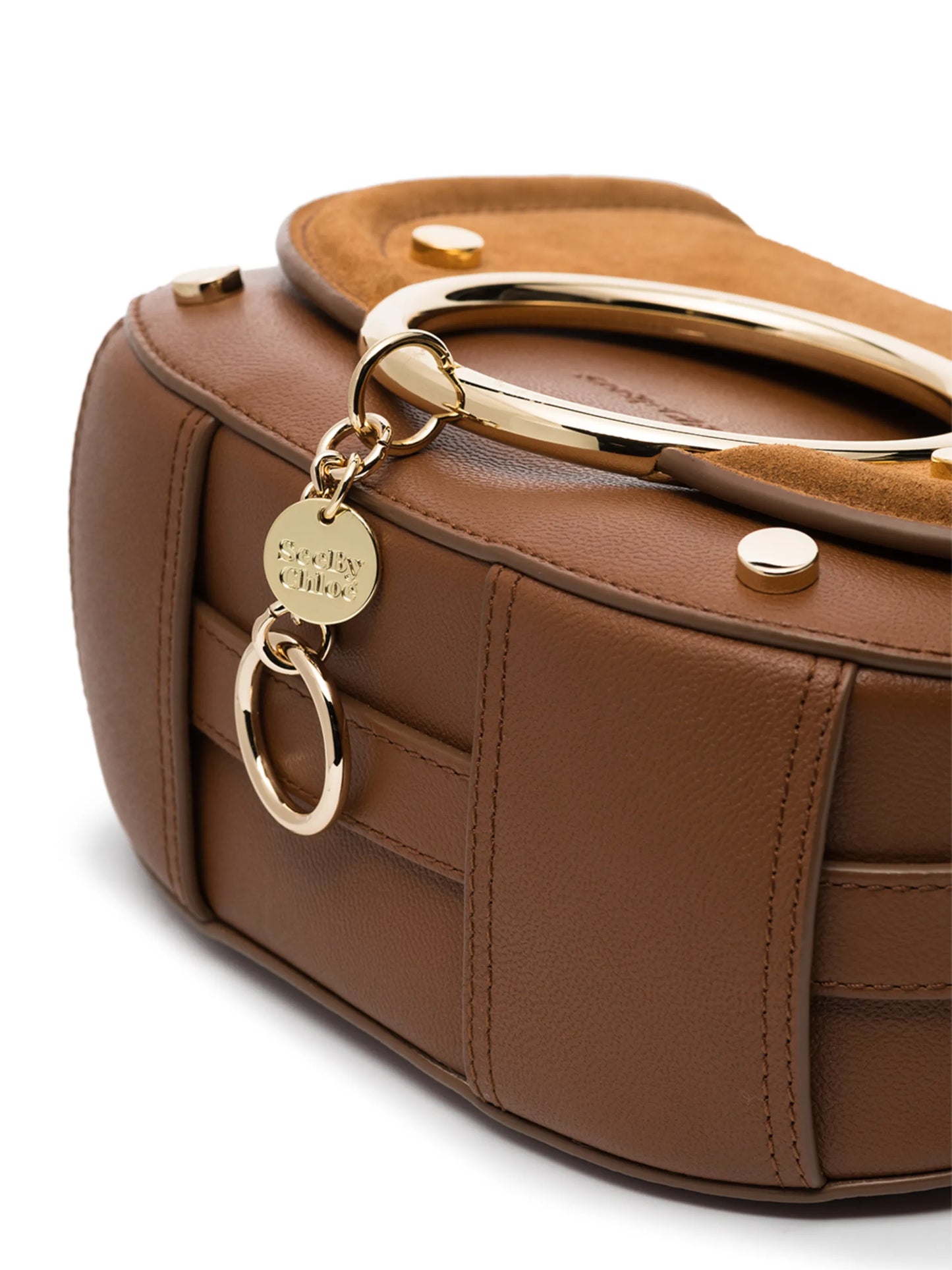 Mara suede panel crossbody bag