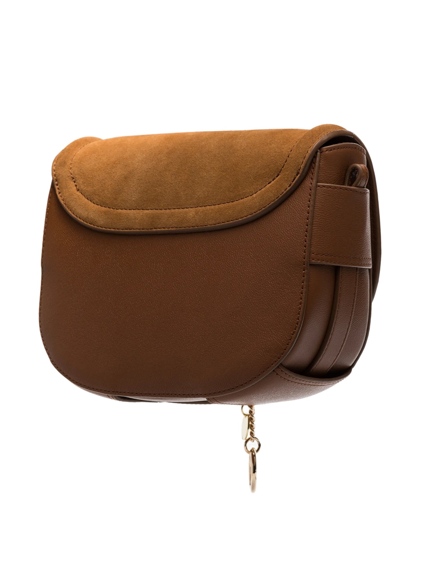Mara suede panel crossbody bag