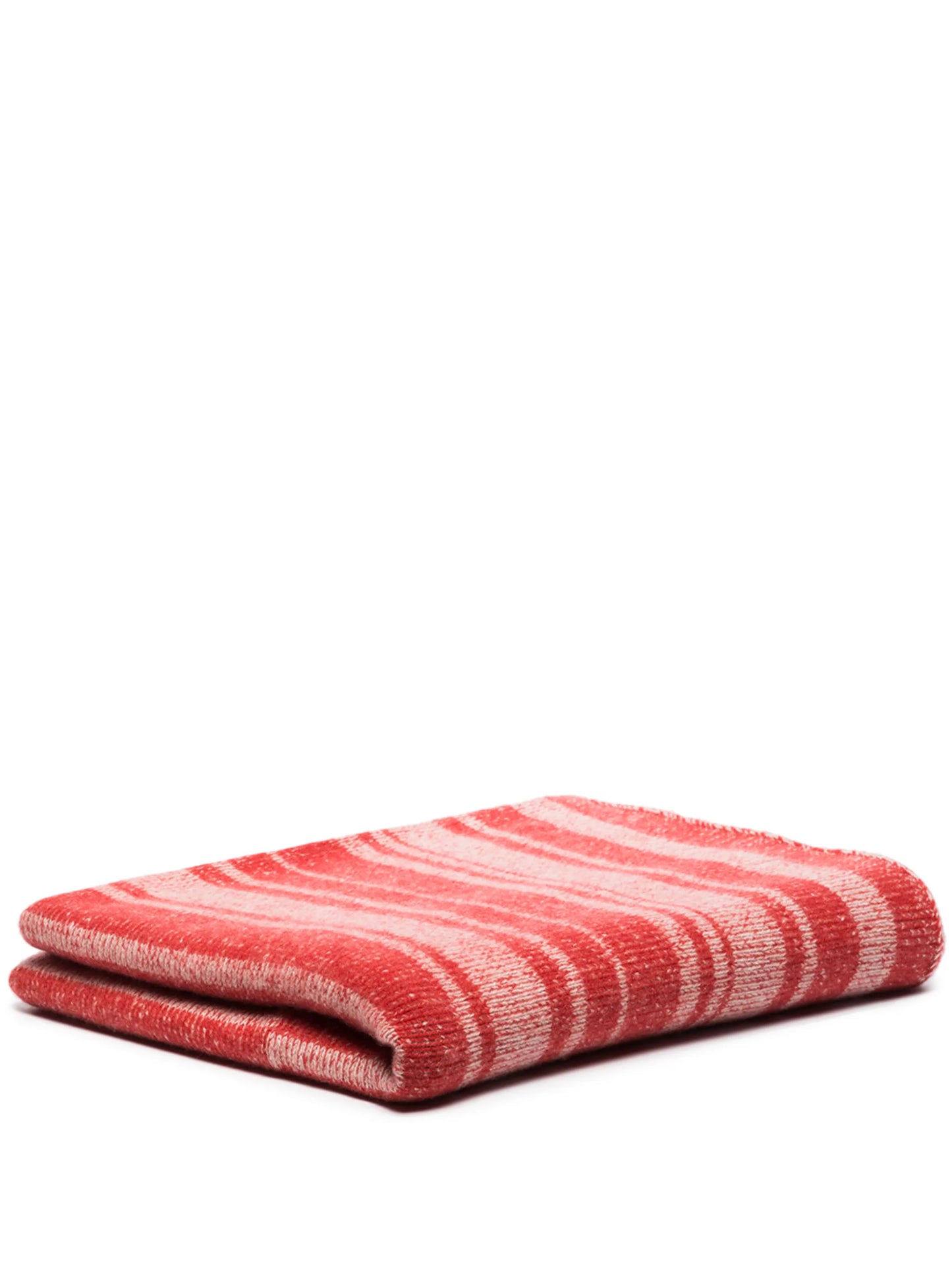 stripe-pattern cashmere blanket