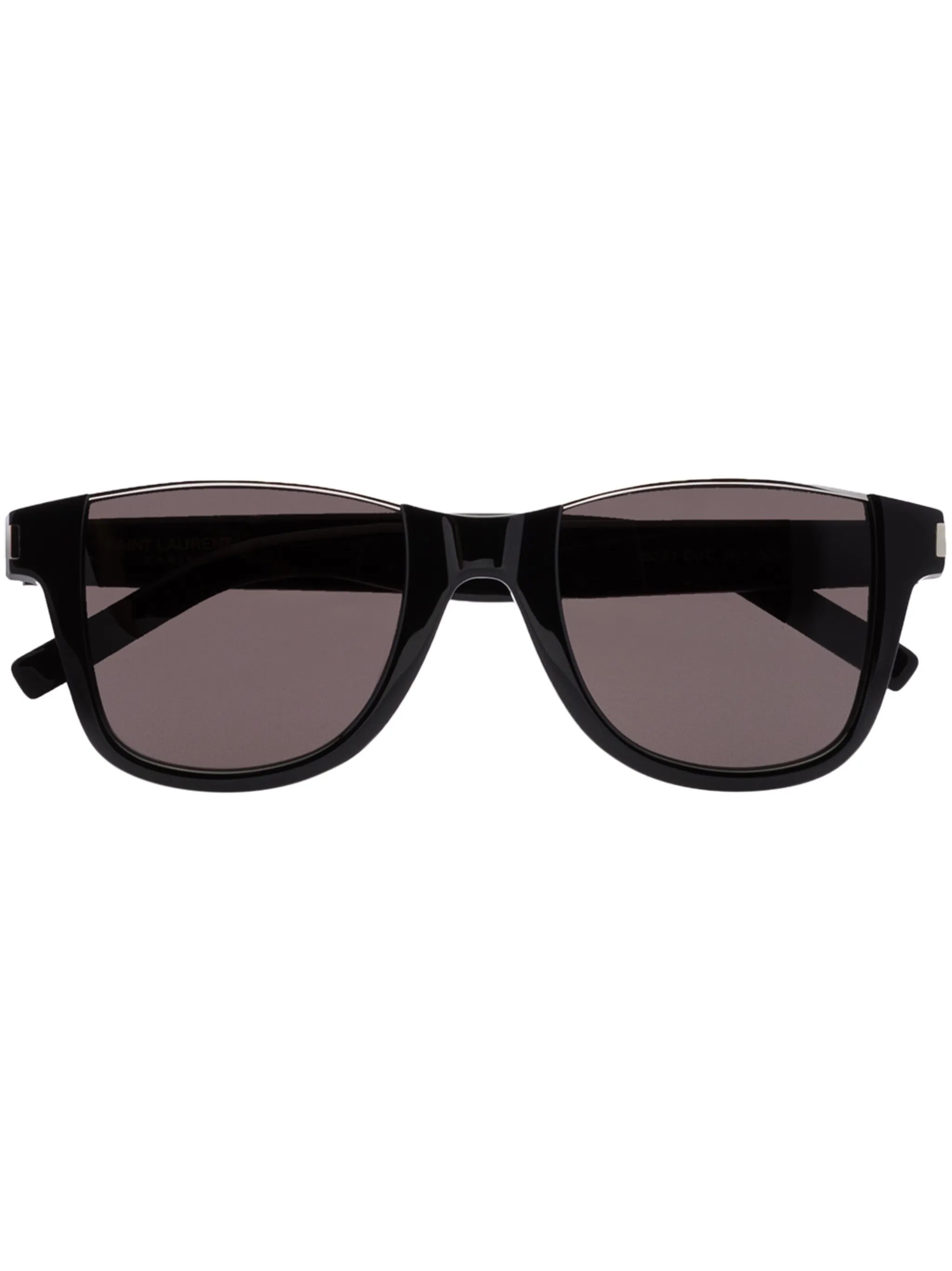 rimless detail square-frame sunglasses