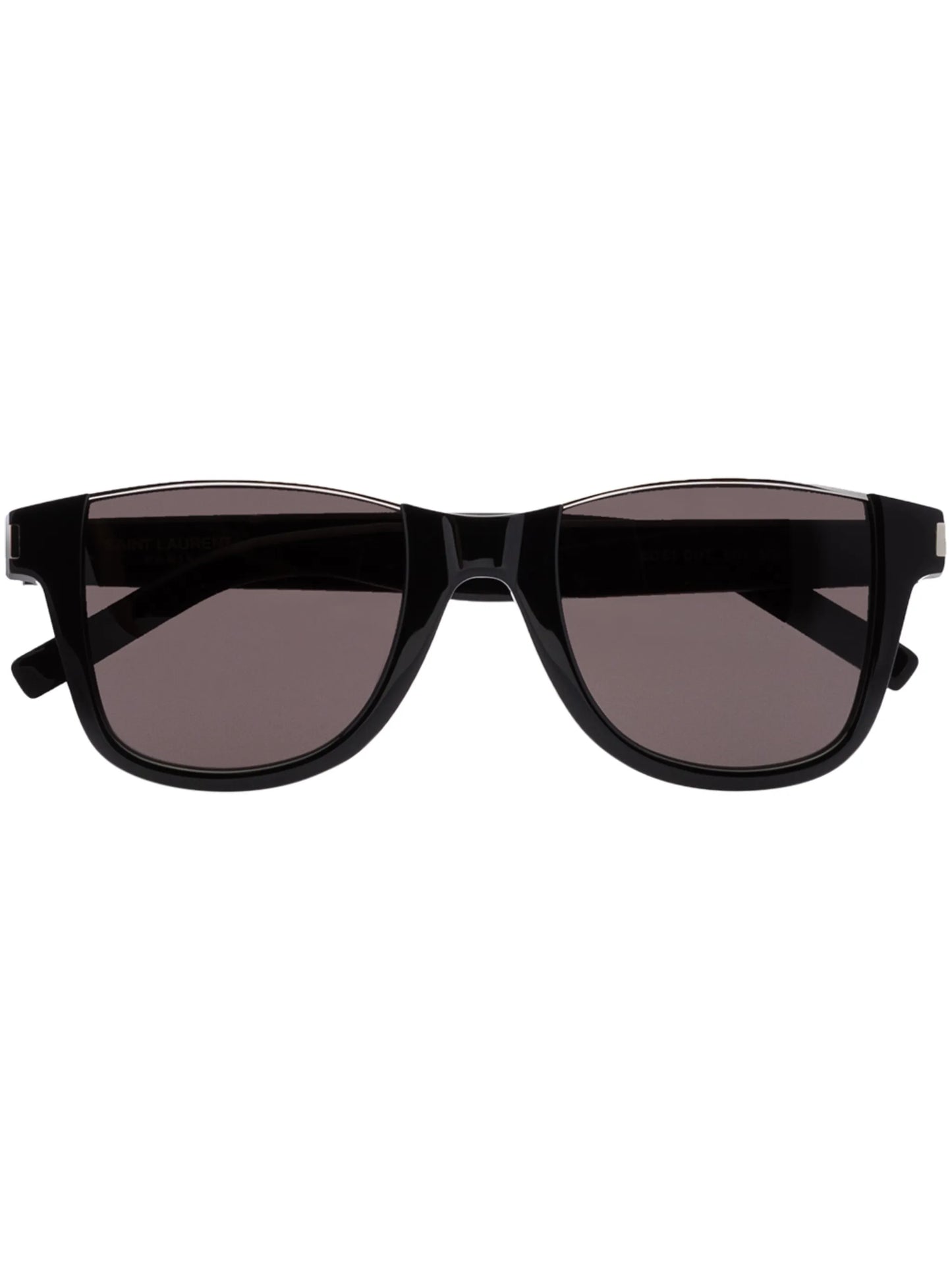 rimless detail square-frame sunglasses
