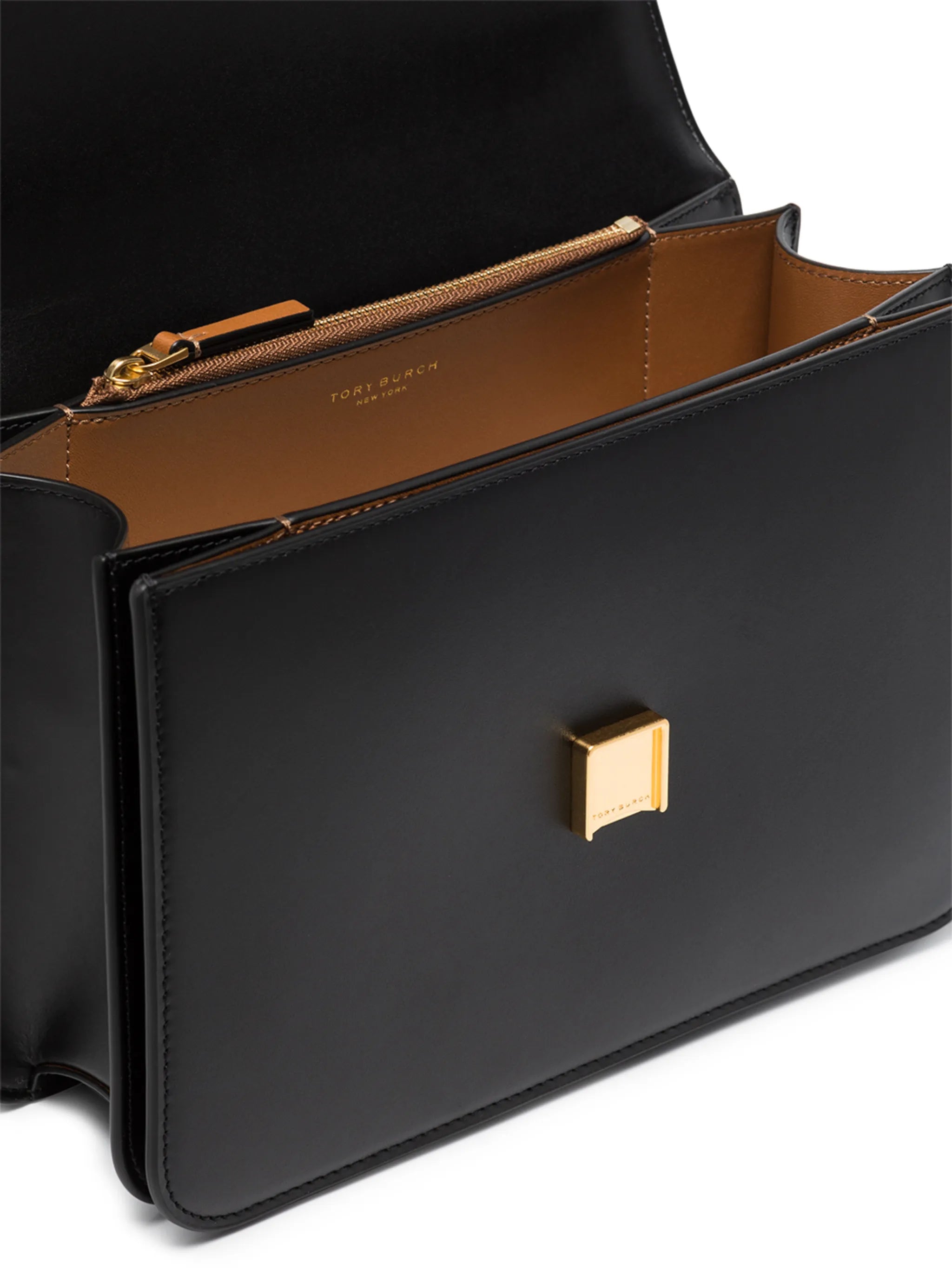 raised logo leather shoulder bag