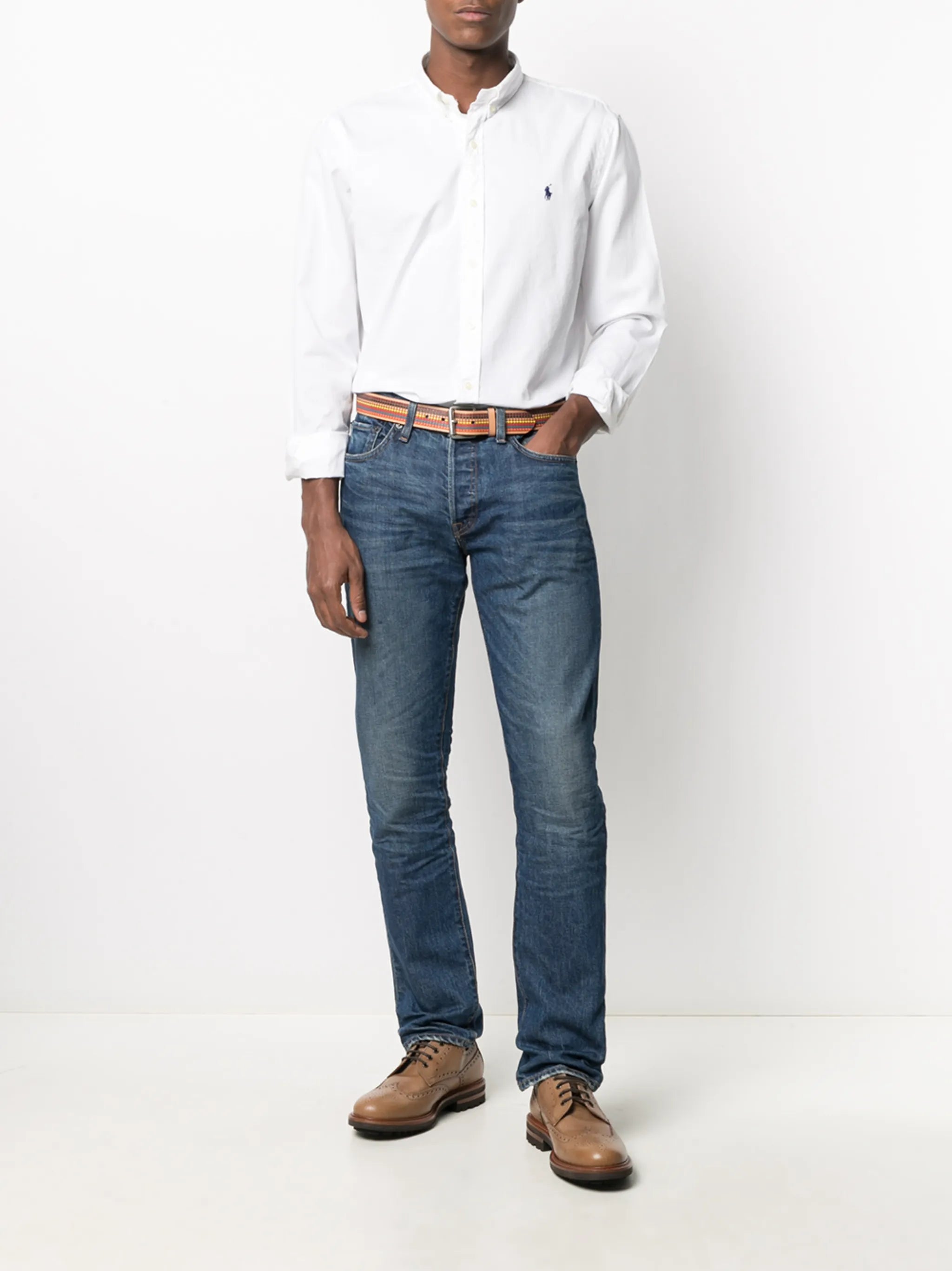logo-patch shirt