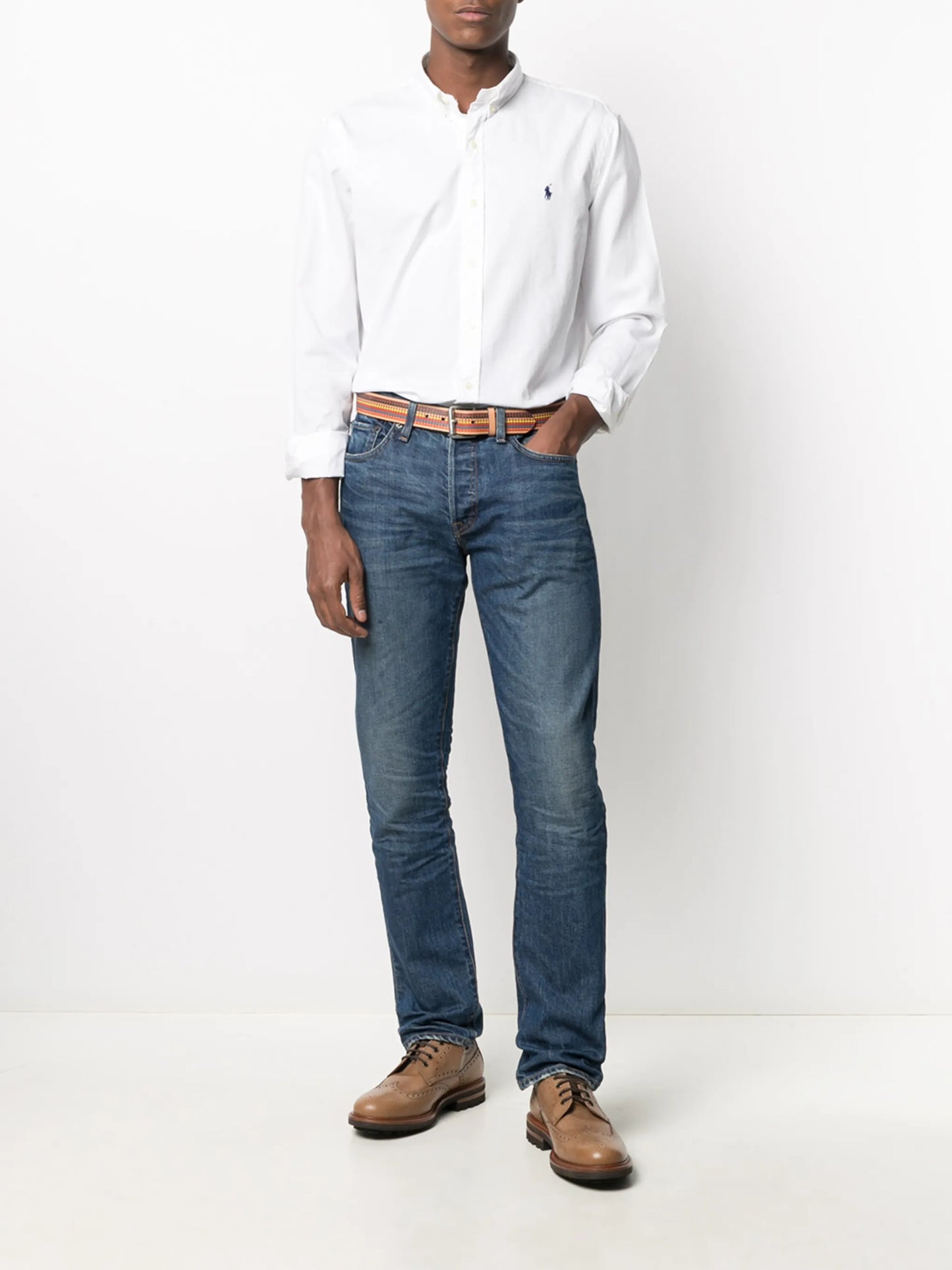 logo-patch shirt
