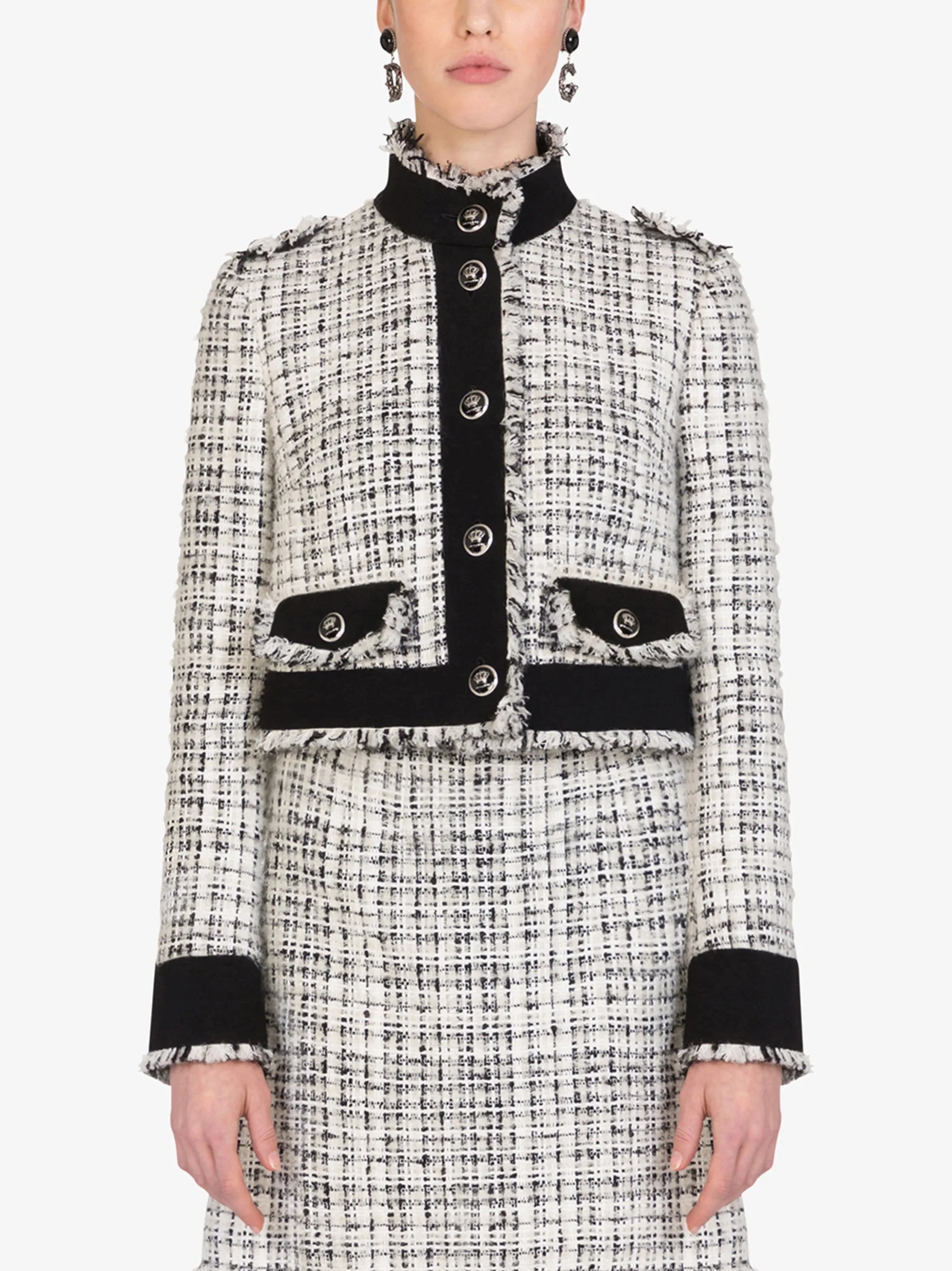 cropped tweed jacket