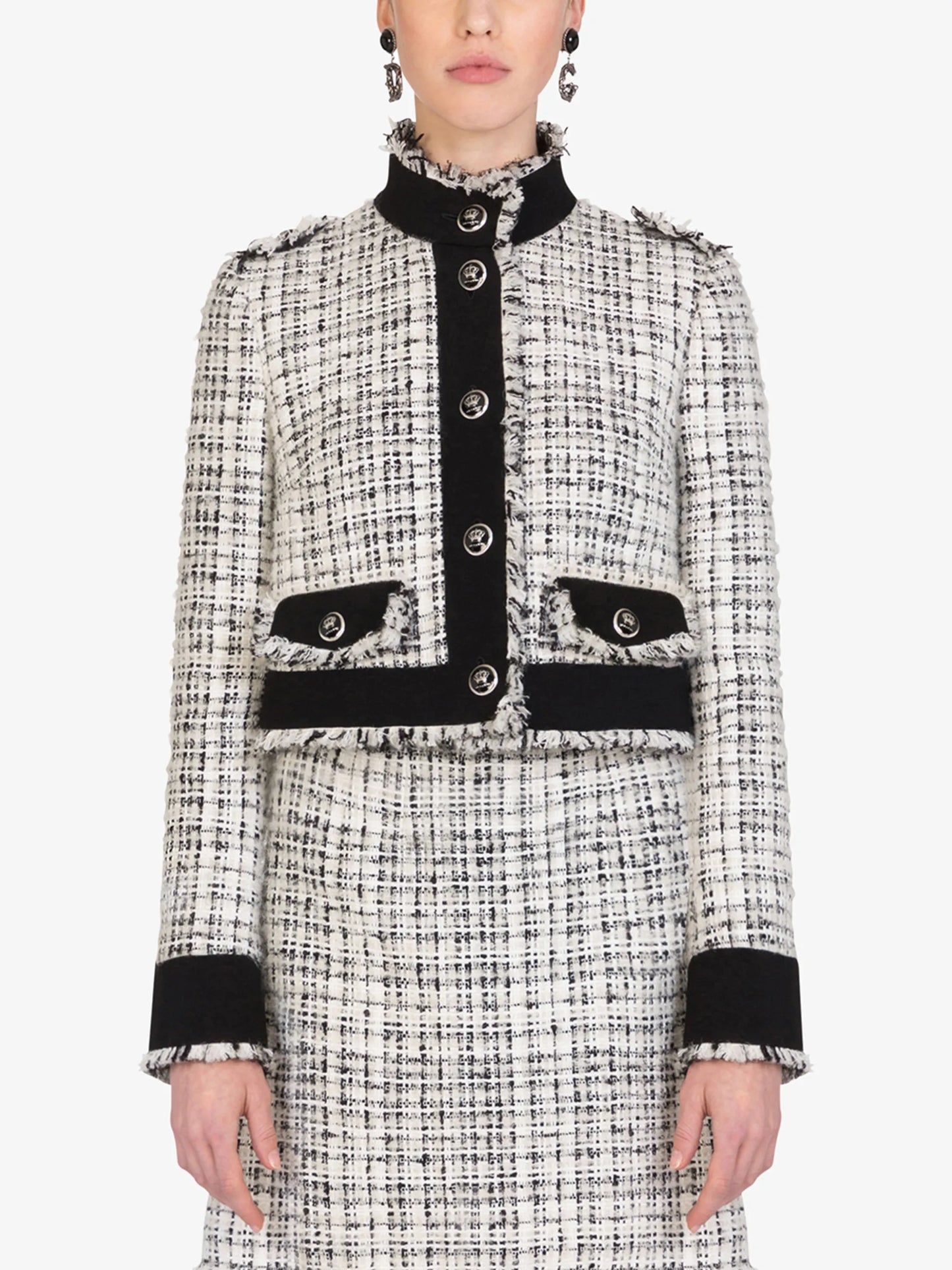 cropped tweed jacket