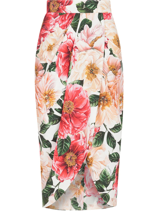 floral print pencil skirt