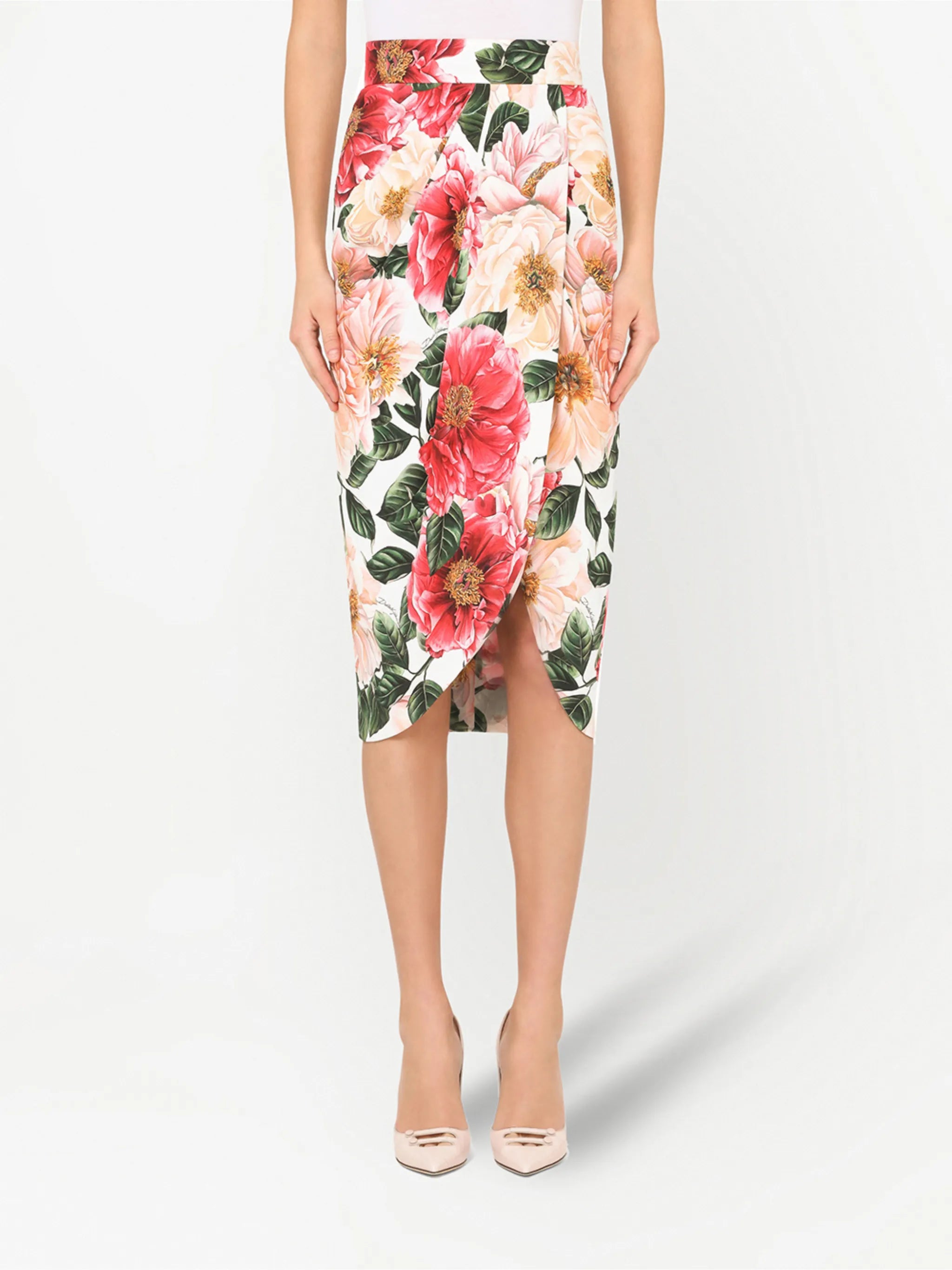 floral print pencil skirt
