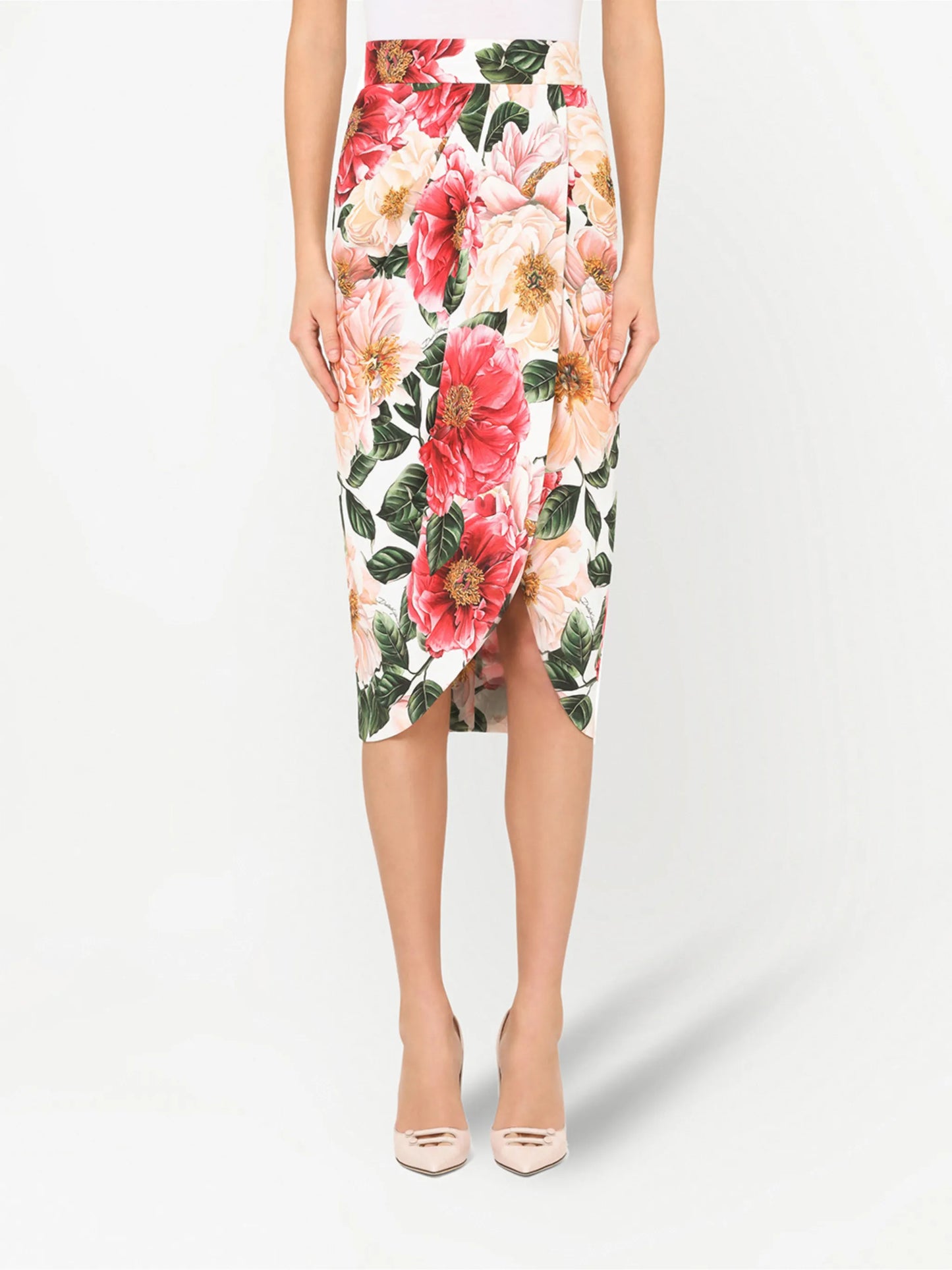 floral print pencil skirt