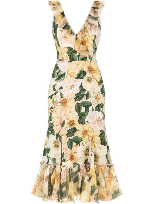 floral print midi dress