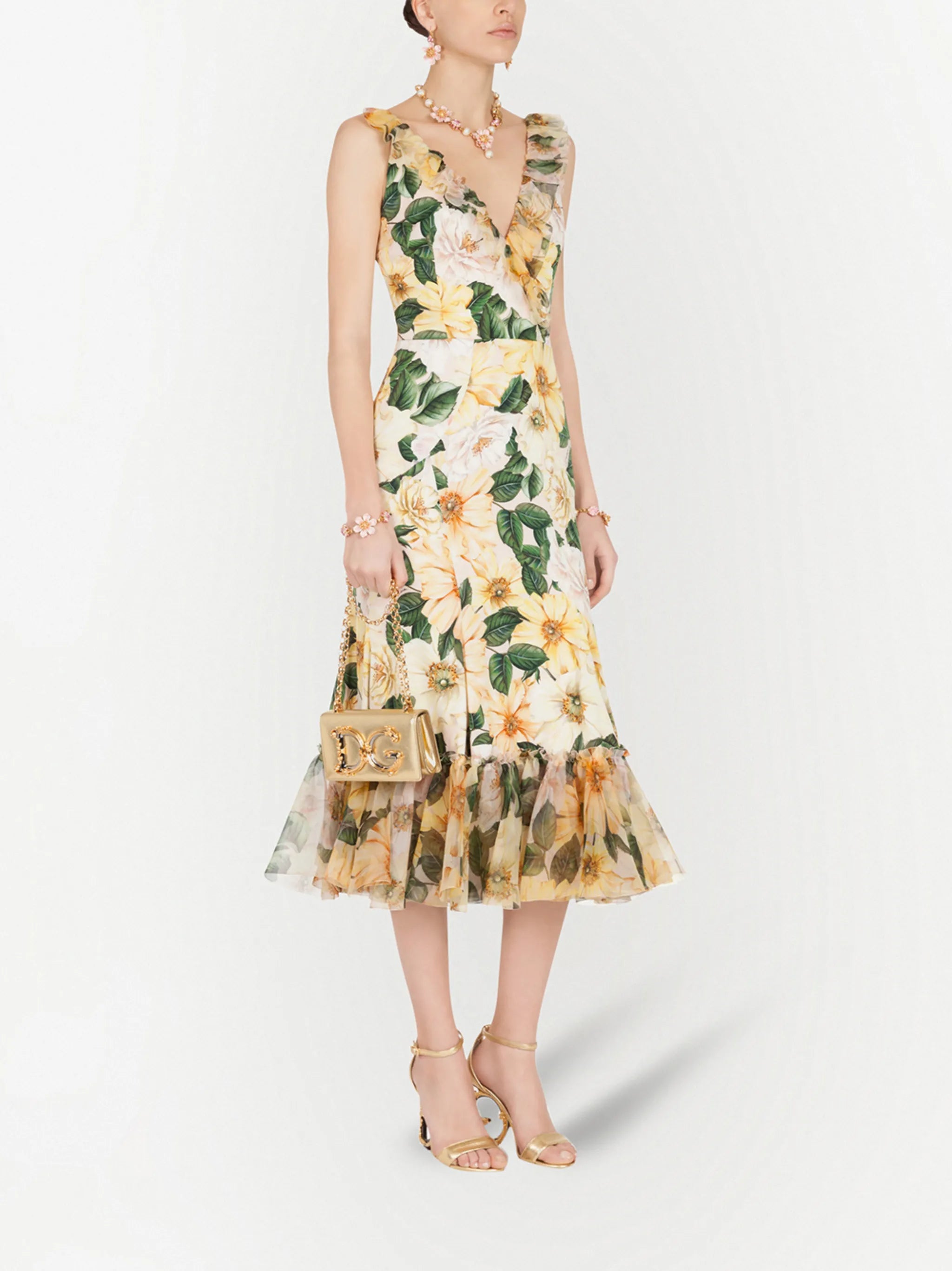 floral print midi dress