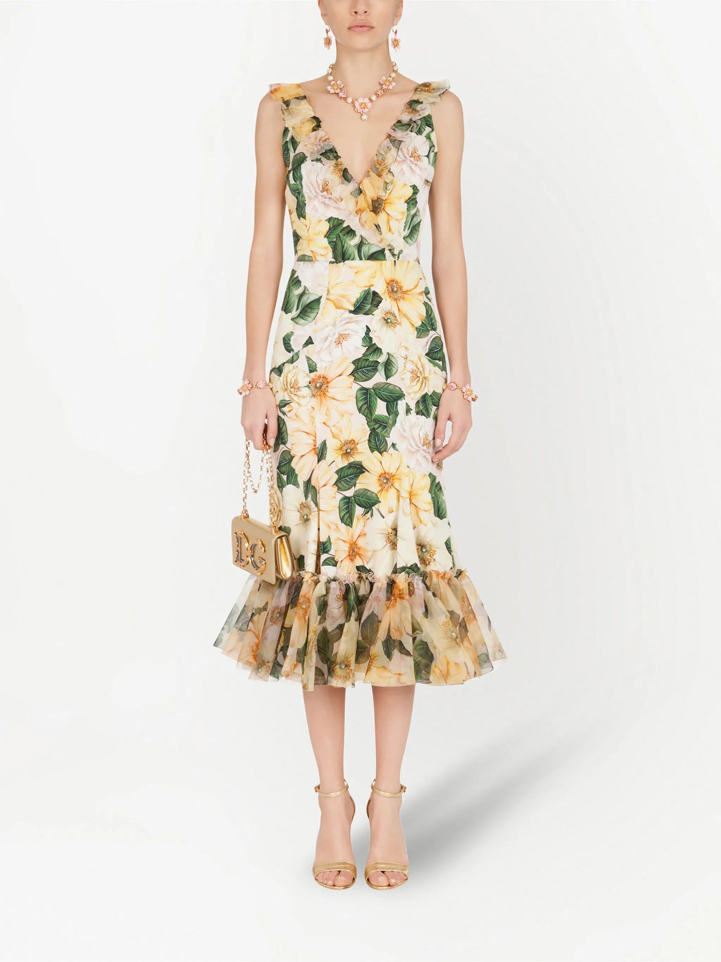 floral print midi dress