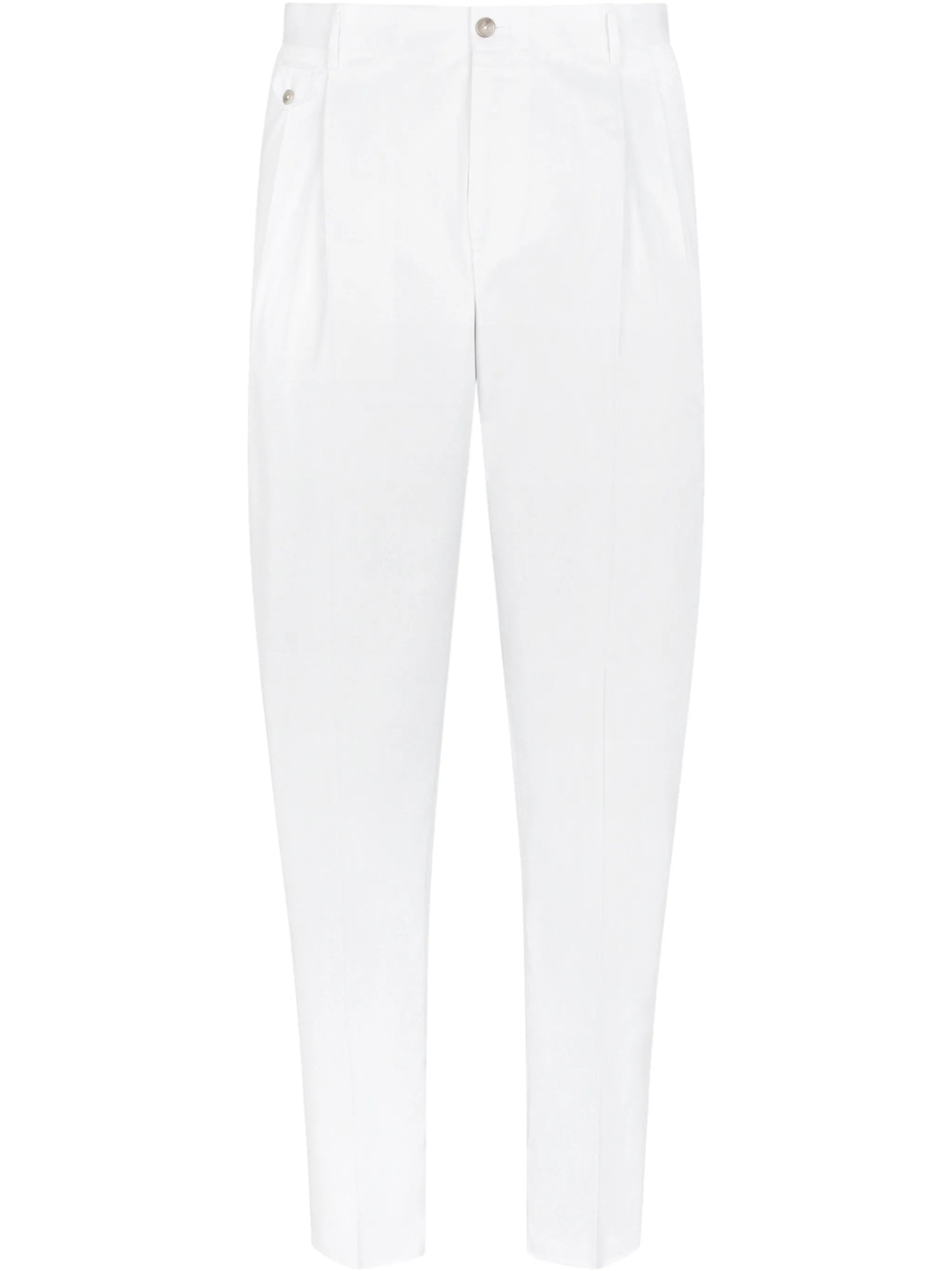 pleated tapered trousers