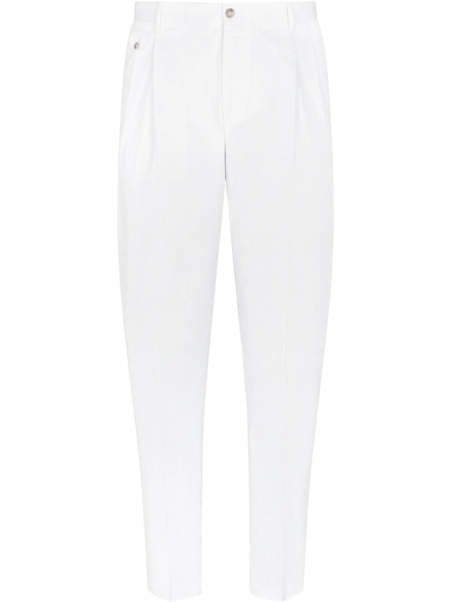 pleated tapered trousers