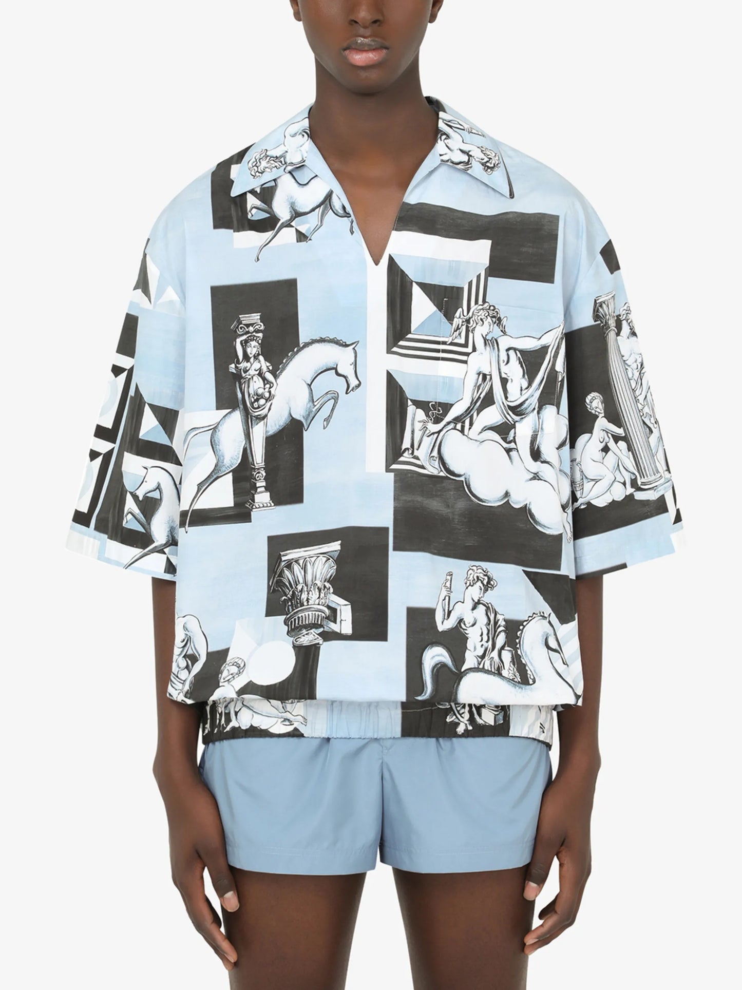 geometric-print top