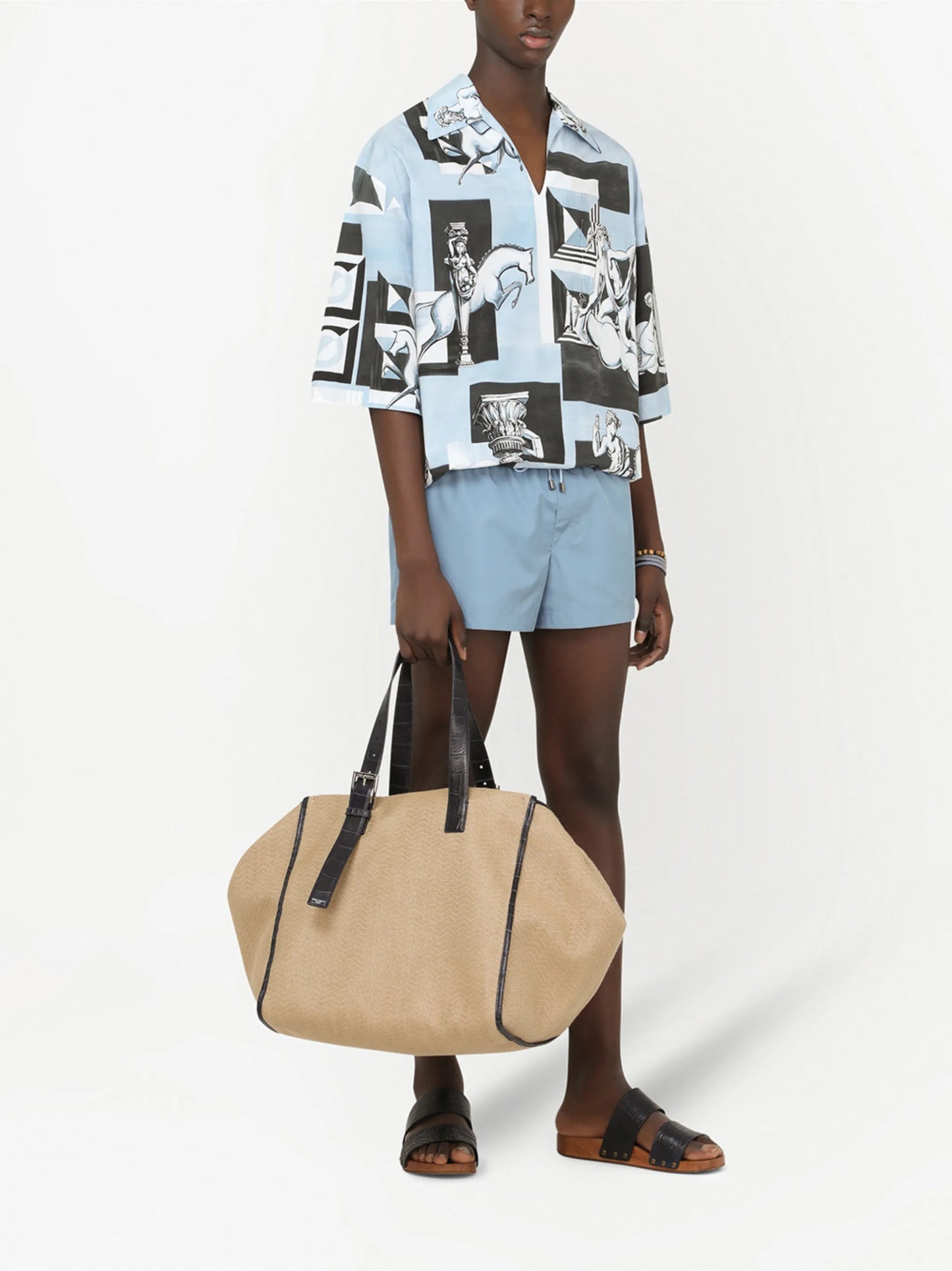 geometric-print top