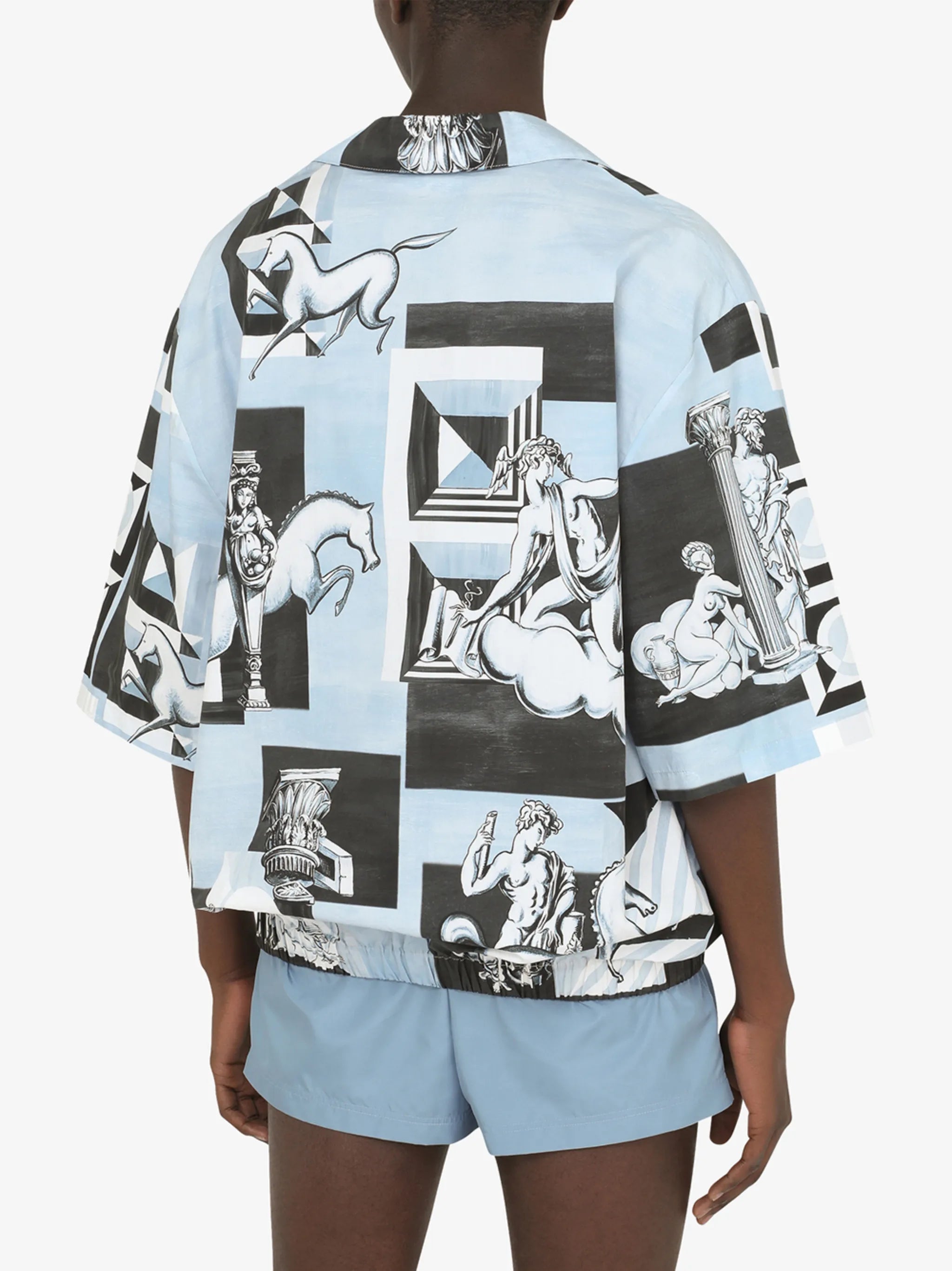 geometric-print top