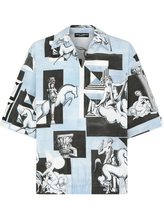 geometric-print top