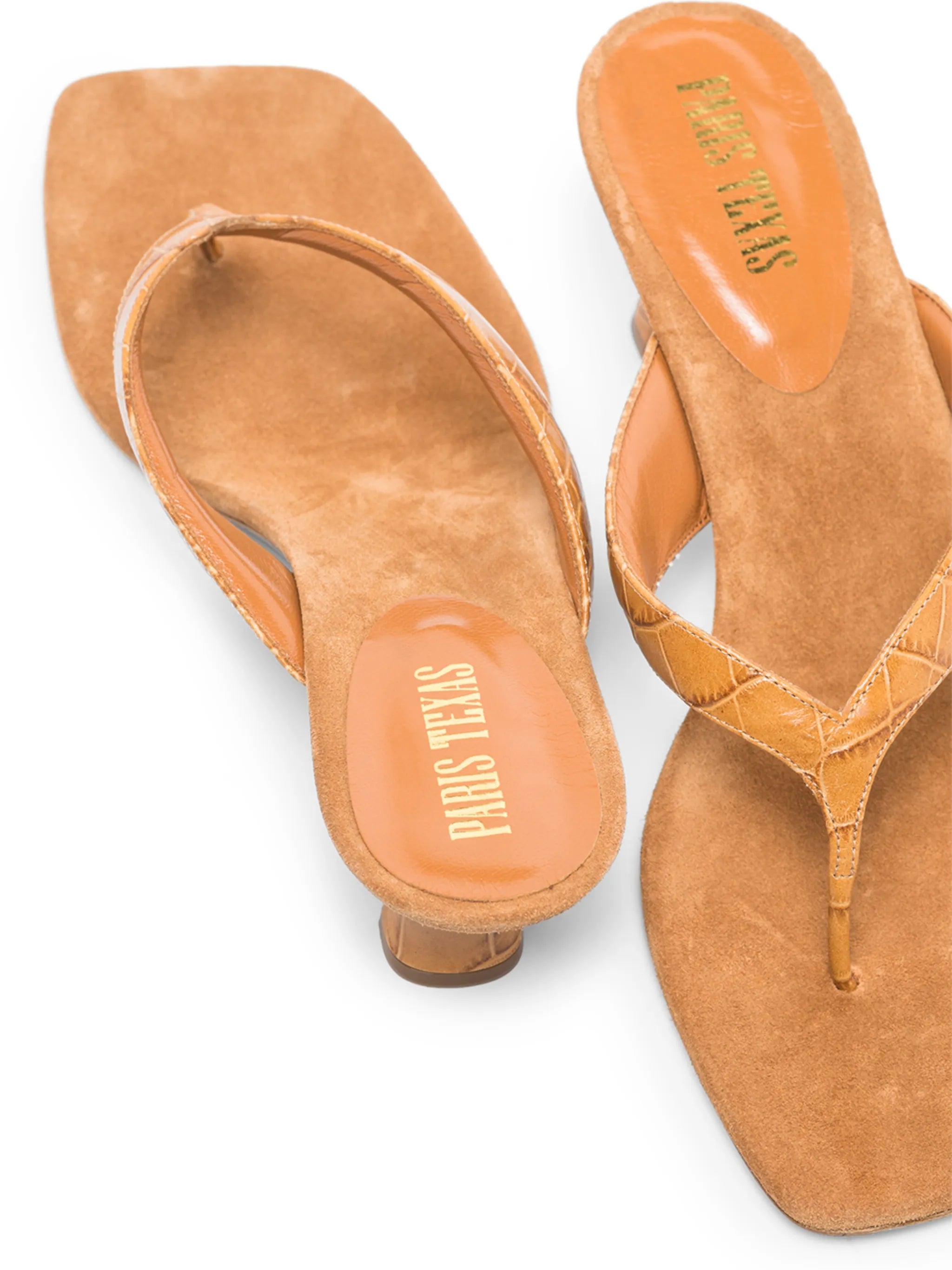 Portofino 55mm crocodile effect sandals