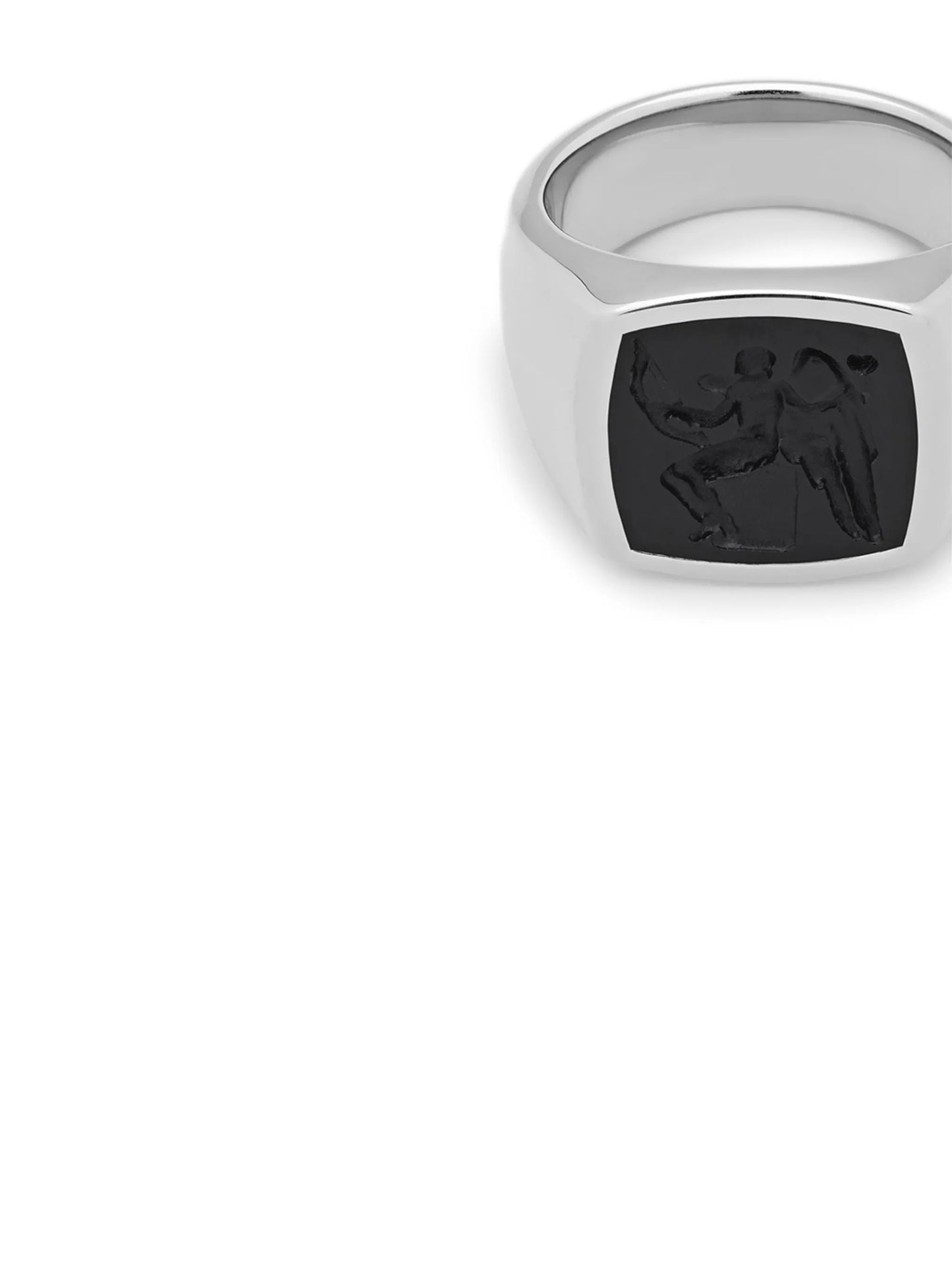 Cushion Eros onyx-embellished ring