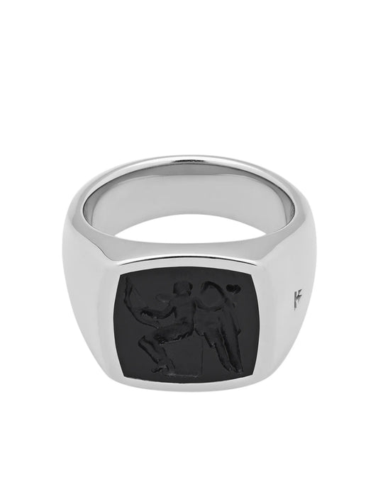 Cushion Eros onyx-embellished ring