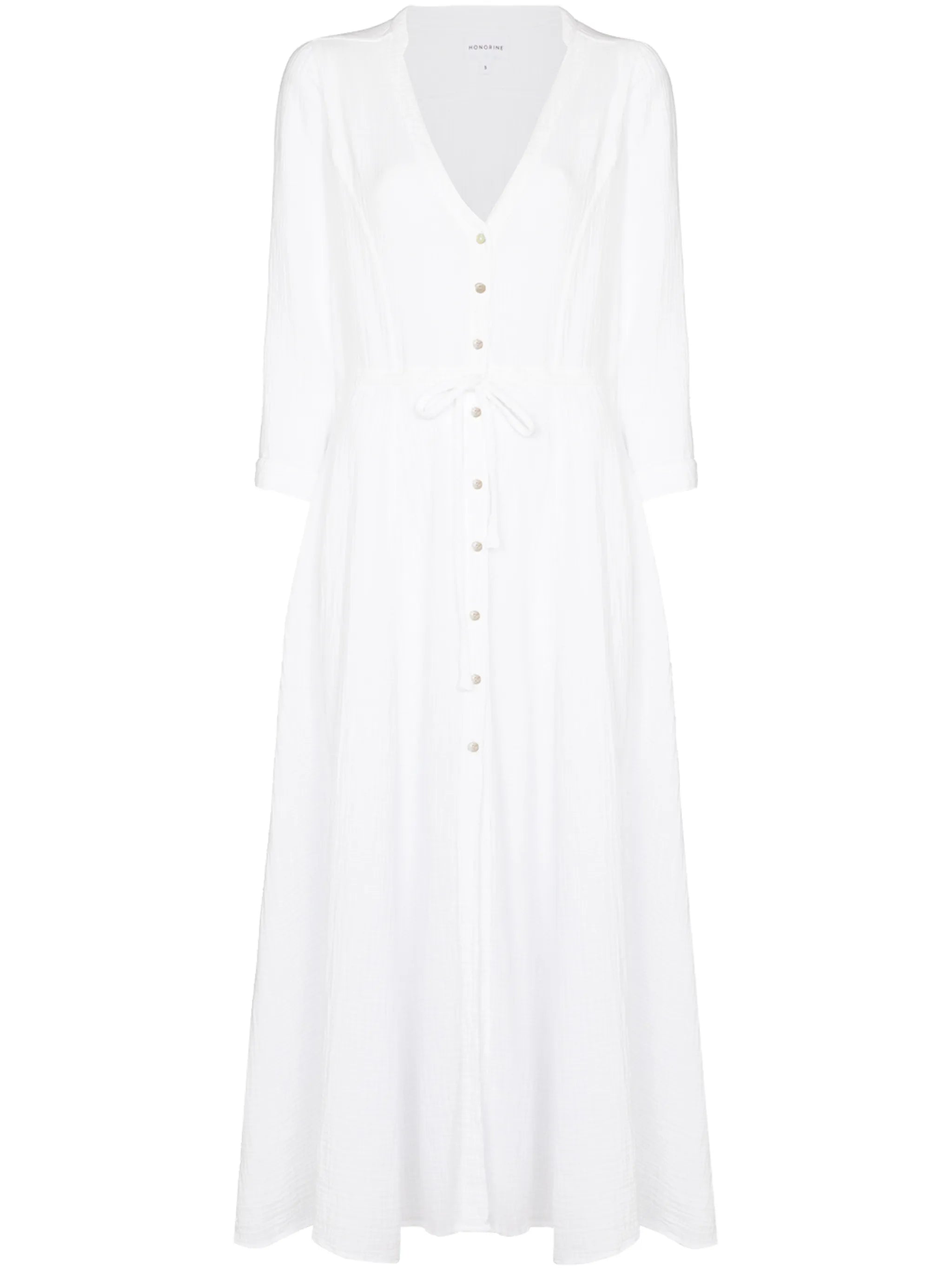 Georgia V-neck midi dress