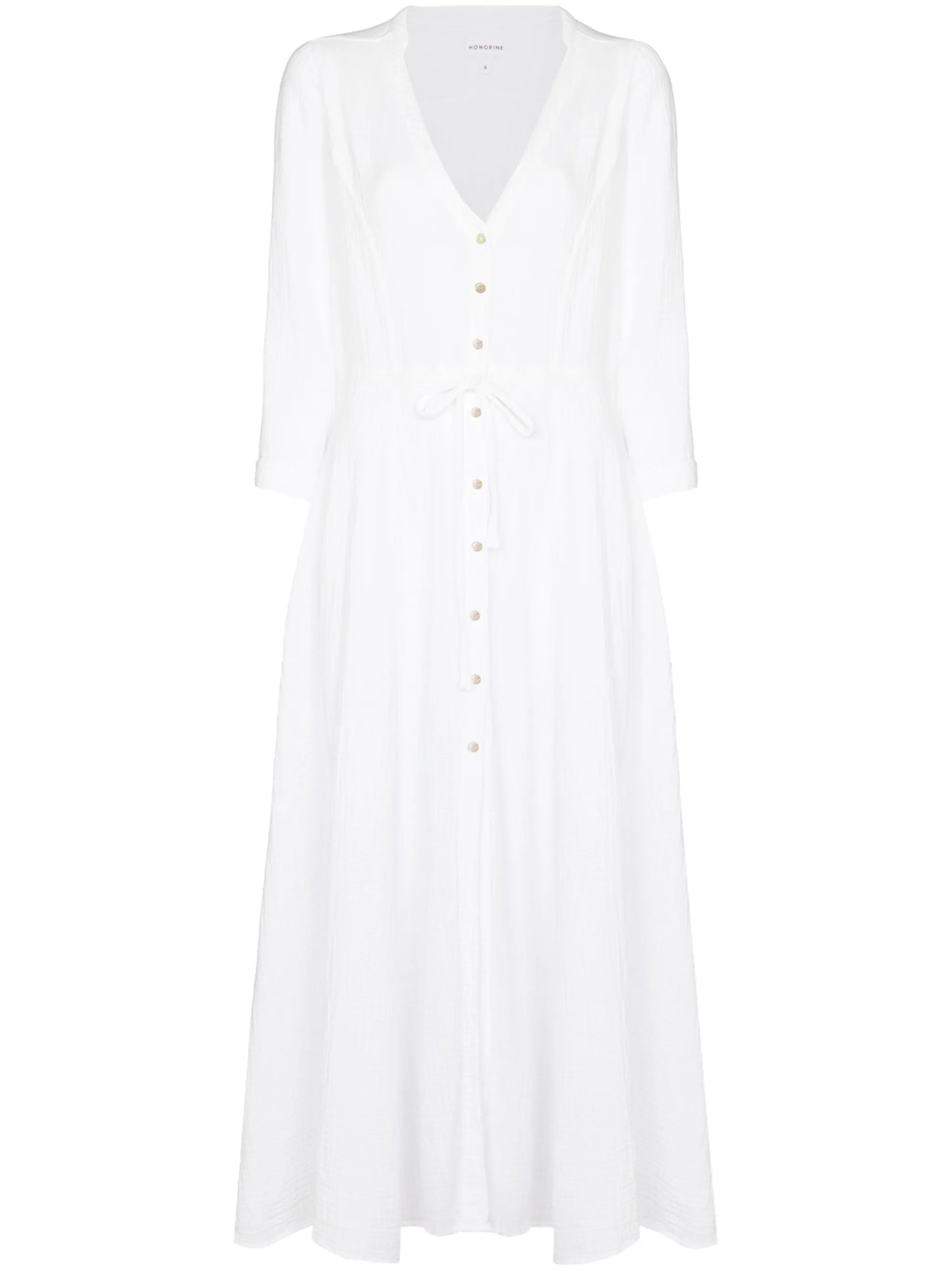 Georgia V-neck midi dress