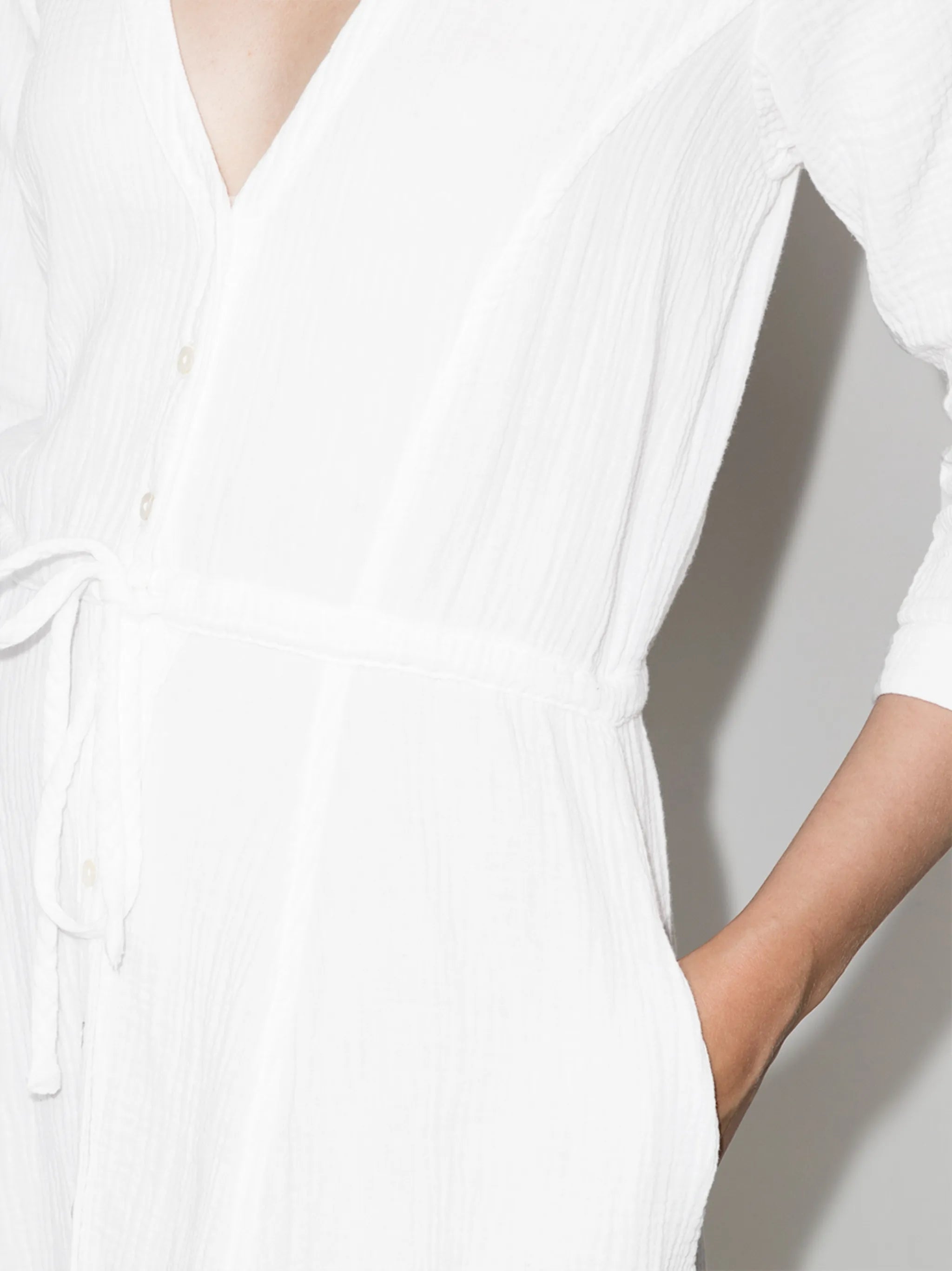 Georgia V-neck midi dress