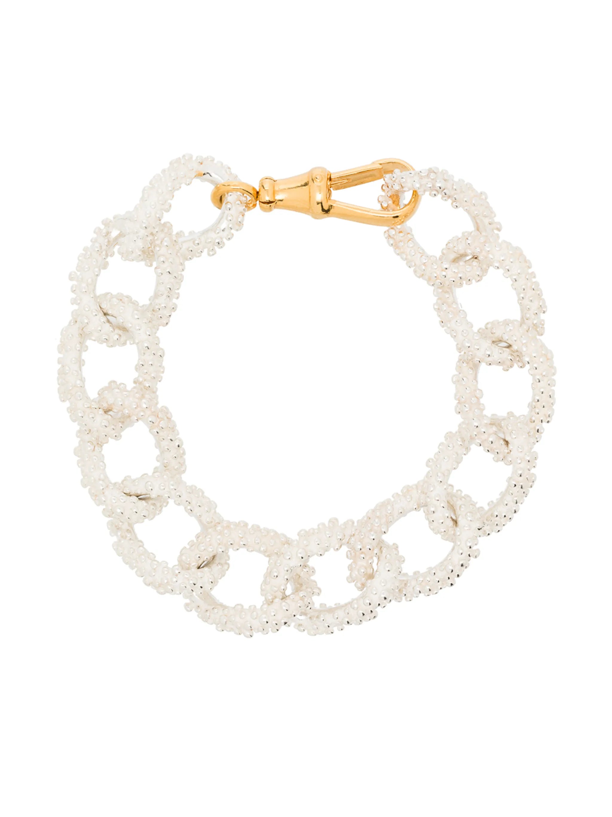 two-tone chain-link bracelet