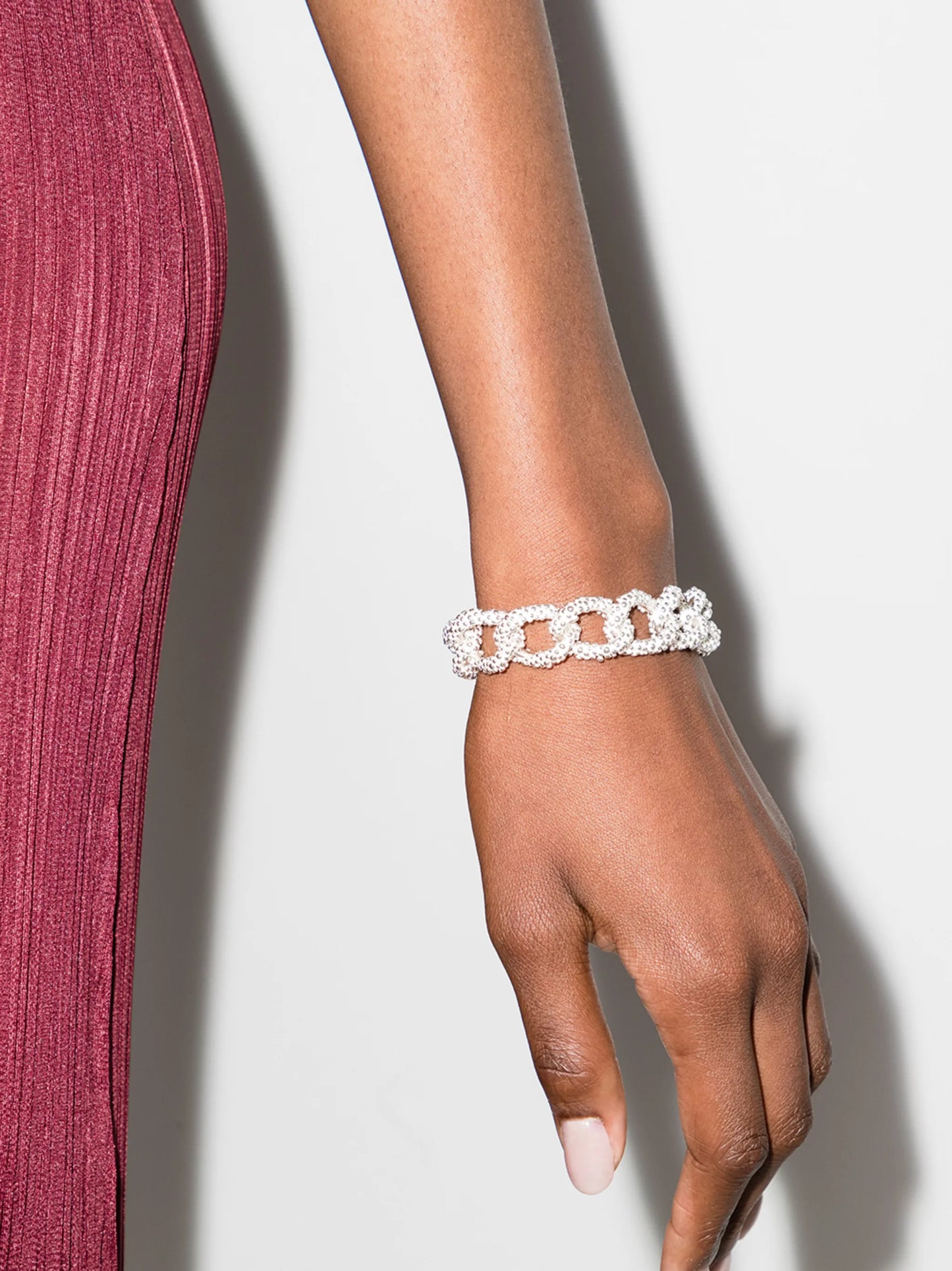two-tone chain-link bracelet