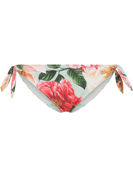 Camellia floral-print bikini briefs