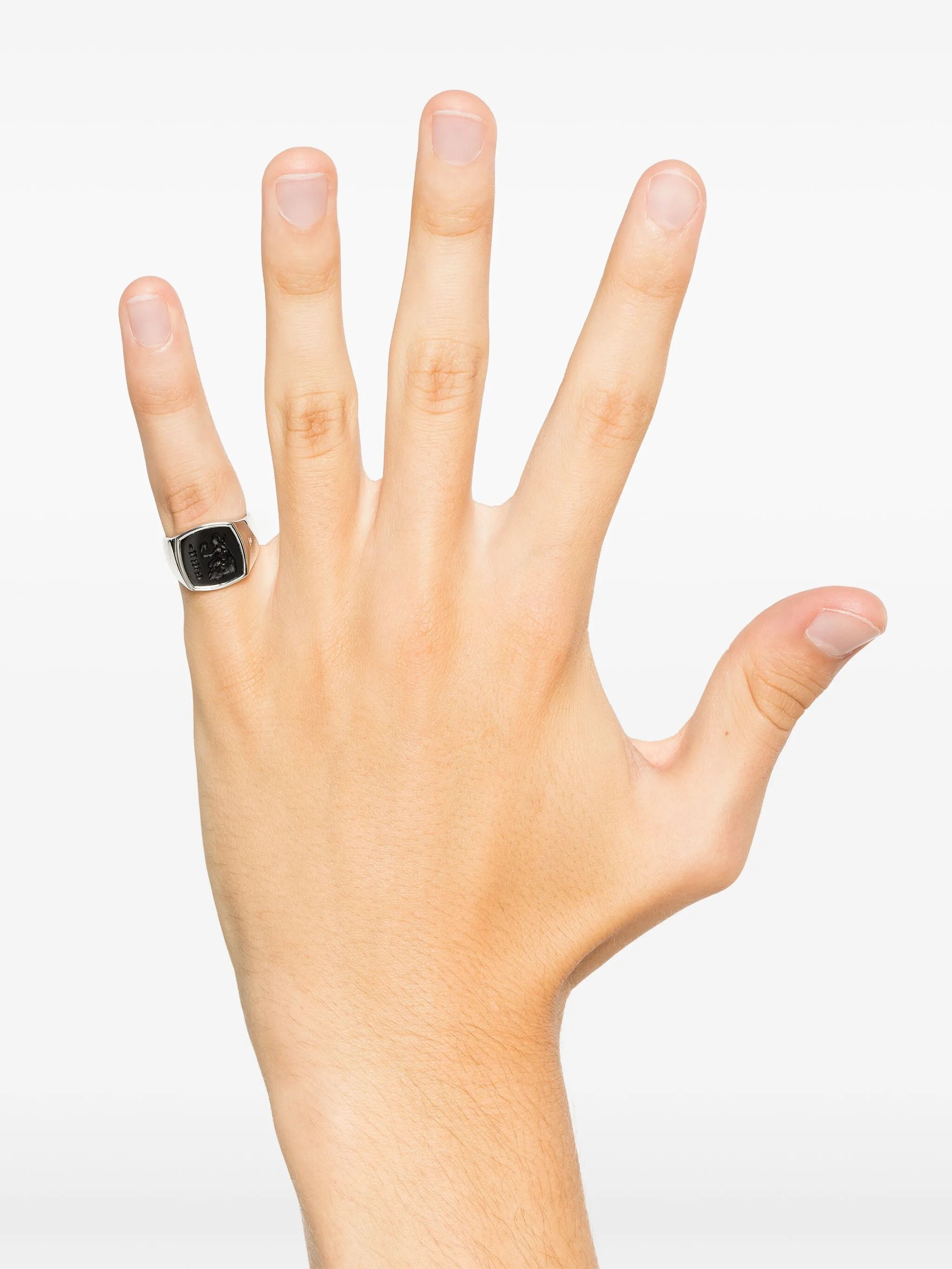 Athena onyx-embellished ring