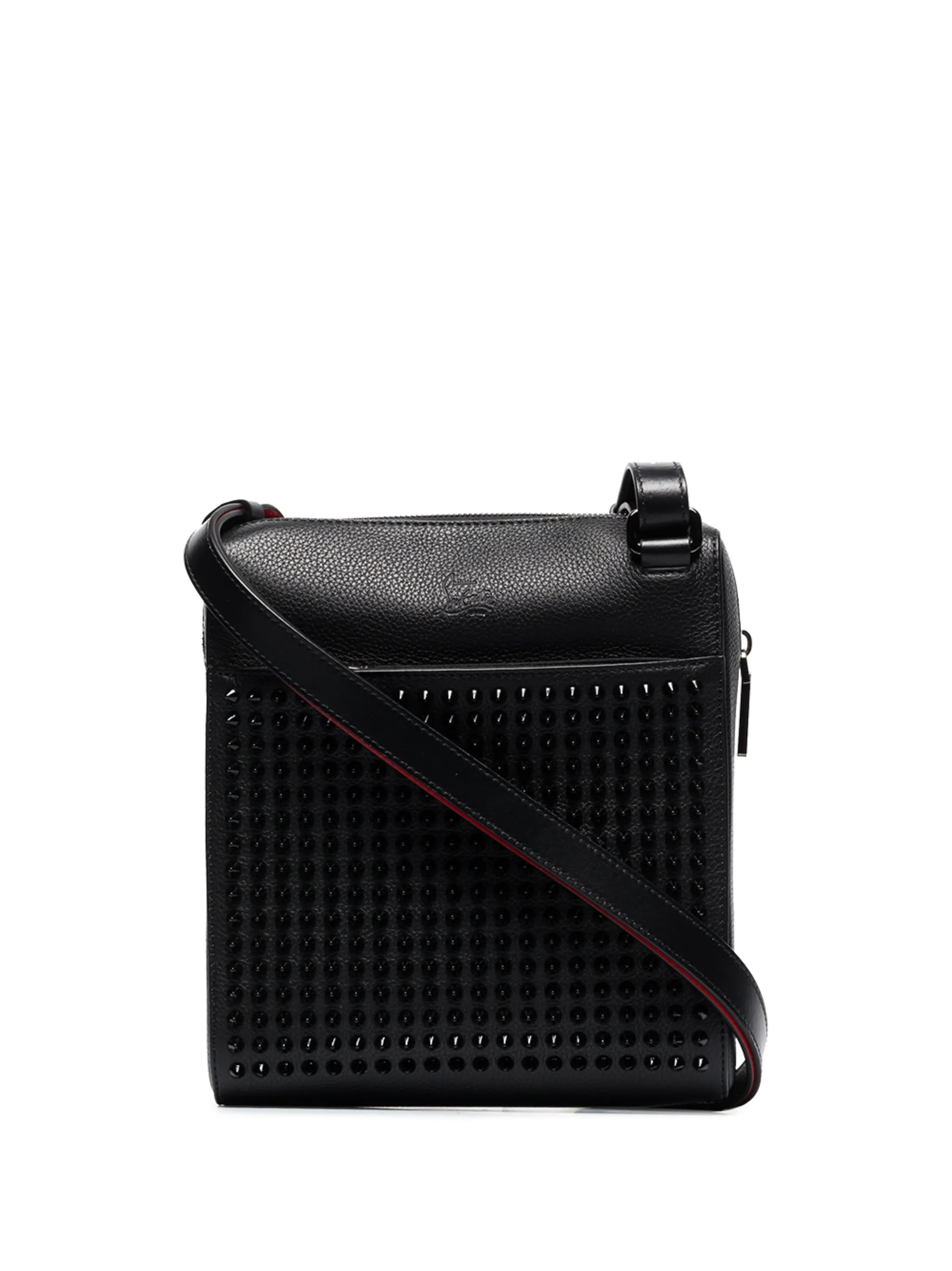 studded front messenger bag