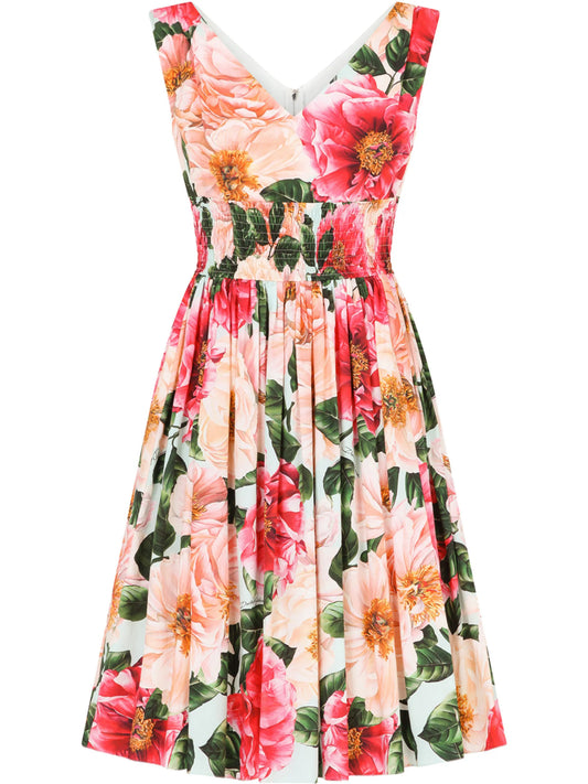 floral-print dress