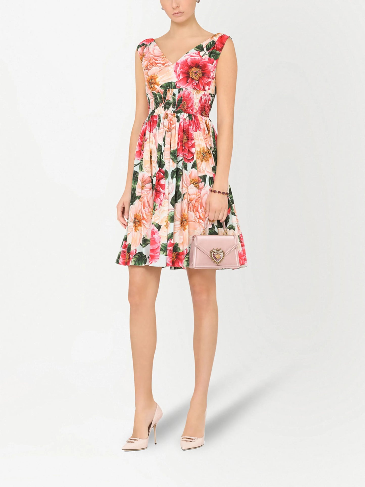 floral-print dress